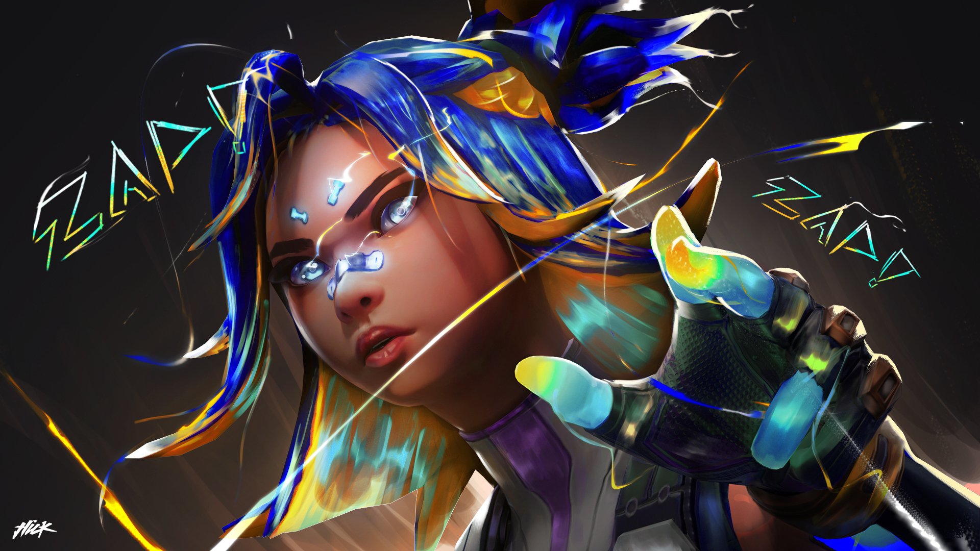 Download Neon (Valorant) Video Game Valorant HD Wallpaper by Hick