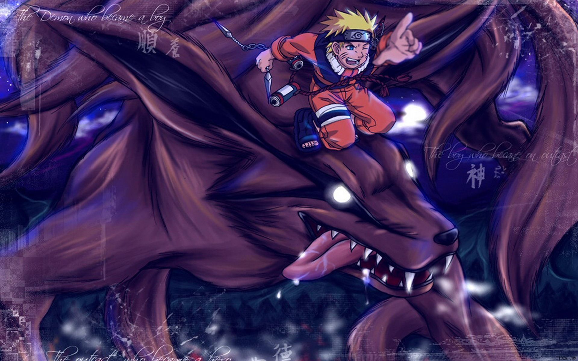Naruto and Kurama HD Wallpaper