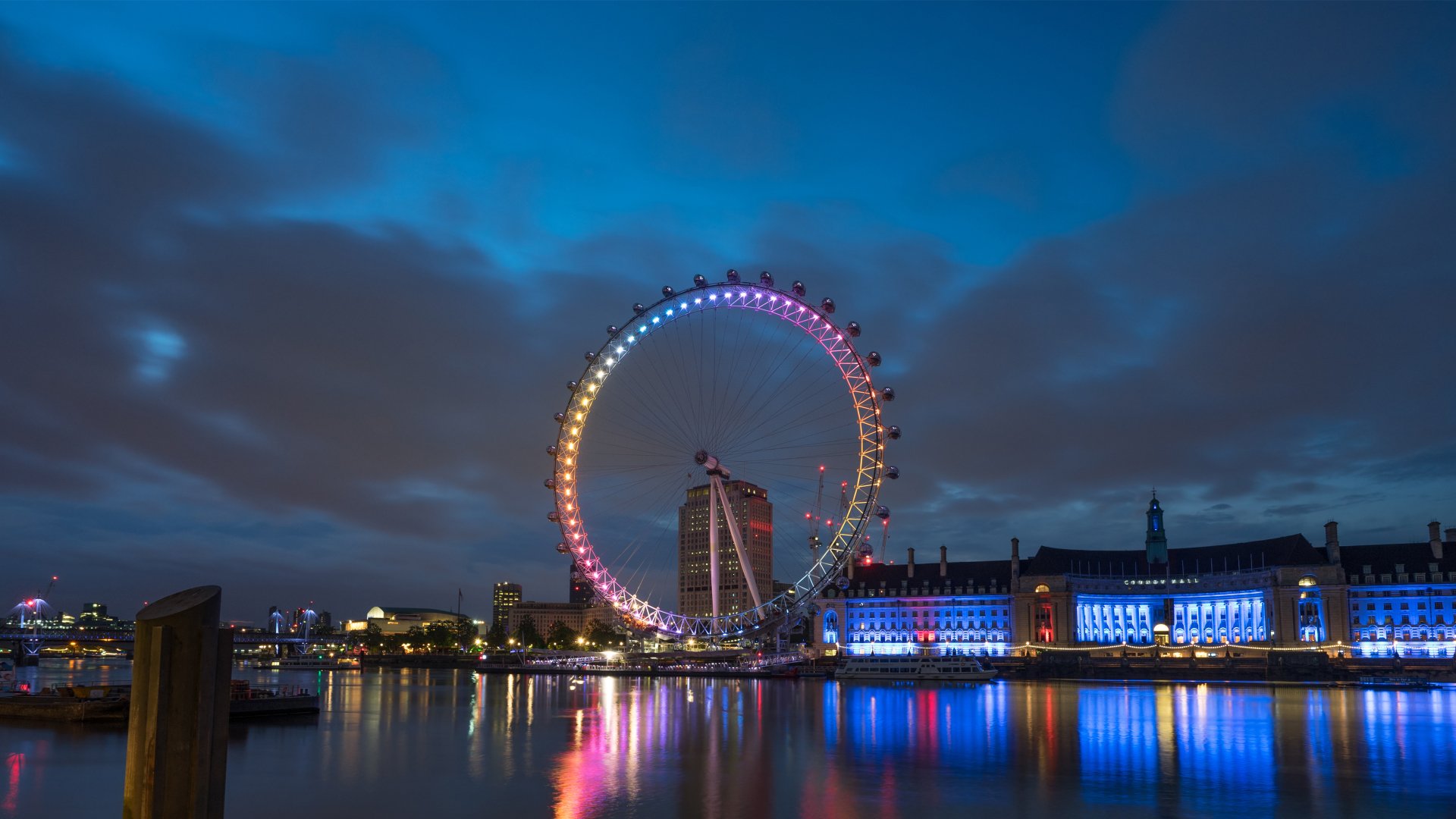 Download Man Made London Eye 4k Ultra HD Wallpaper