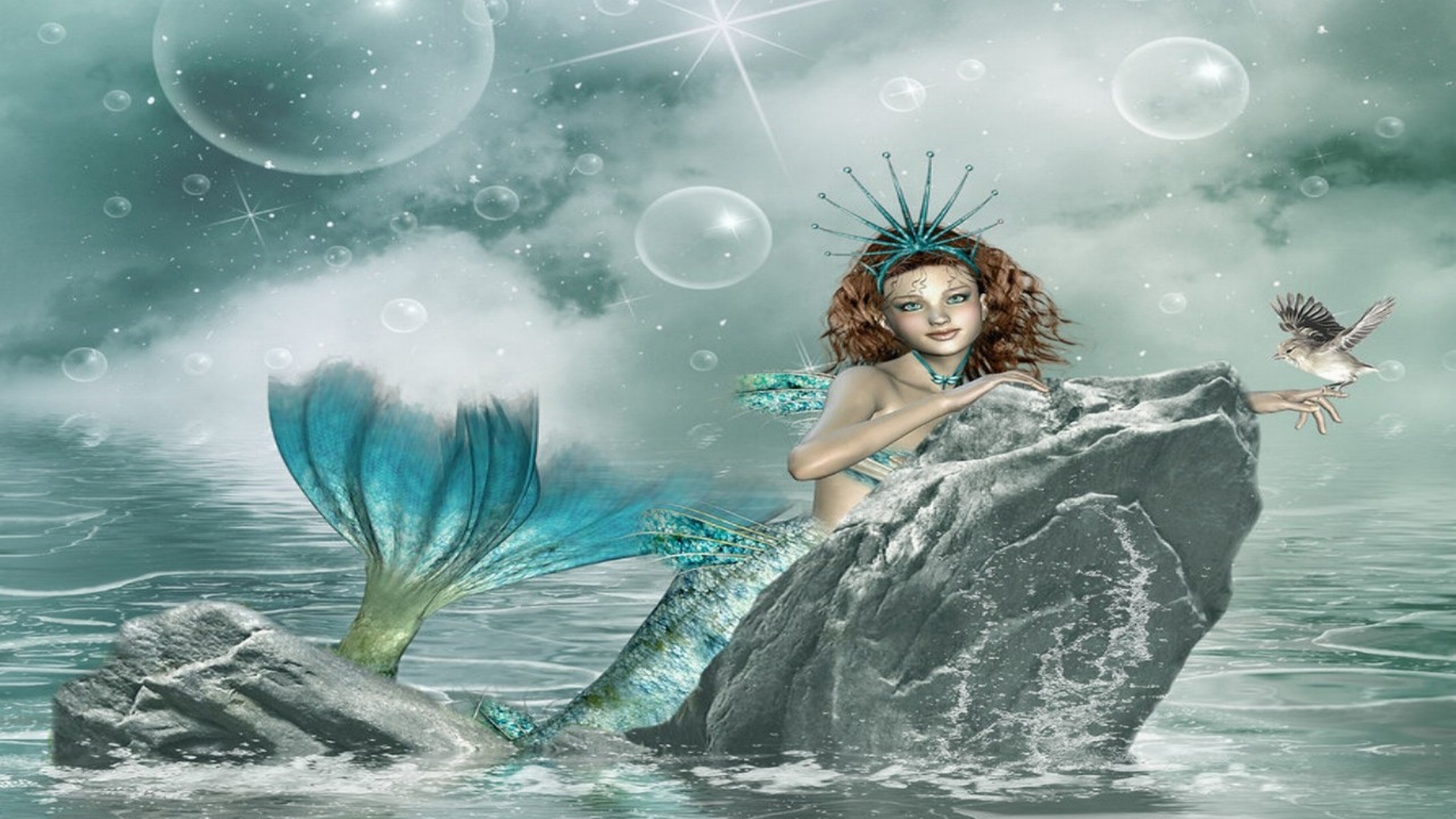 Fantasy Mermaid HD Wallpaper Background Image 1920x1080