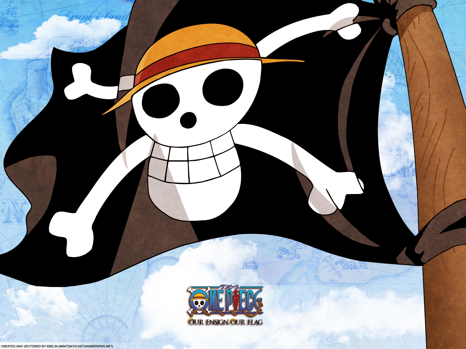 Download Flag Straw Hat Anime One Piece Wallpaper