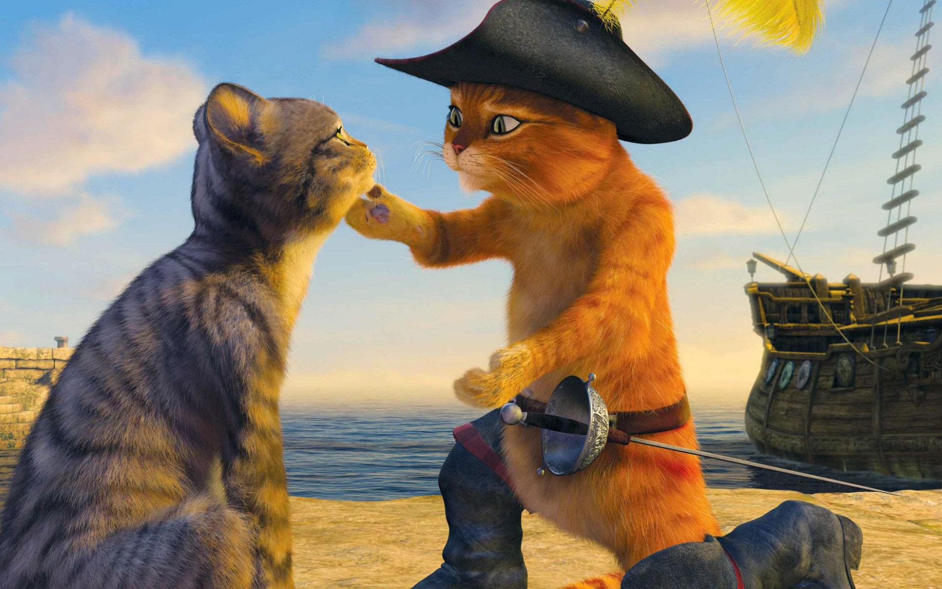 Puss In Boots HD Wallpaper Achtergrond 1920x1200