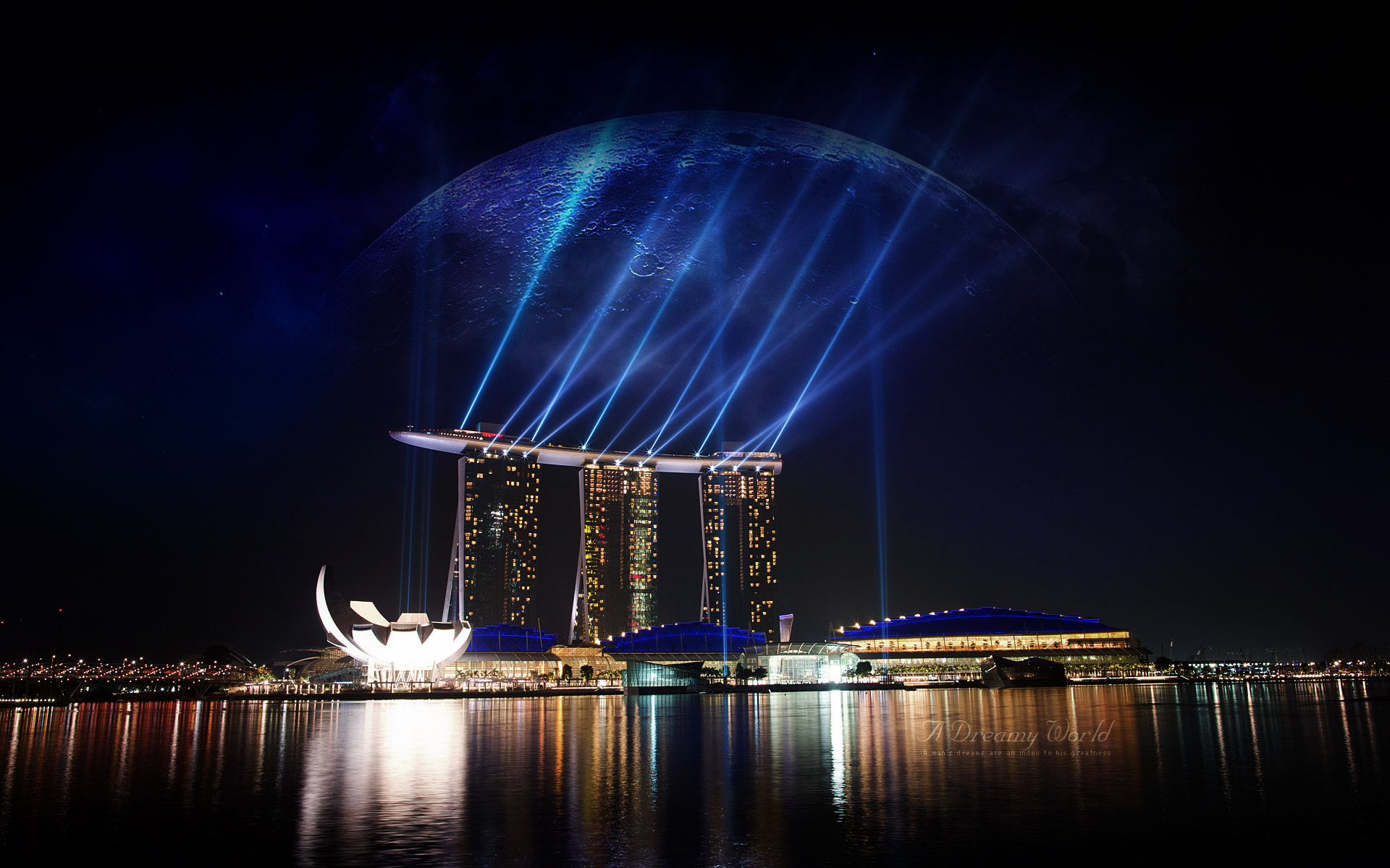 Download Singapore Man Made Marina Bay Sands HD Wallpaper