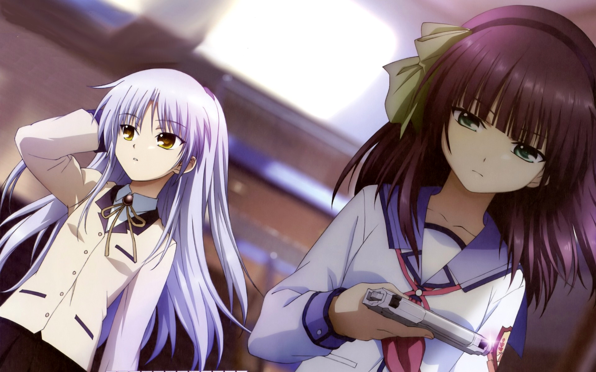 HD Wallpaper Yuri Nakamura & Kanade Tachibana from Angel Beats!