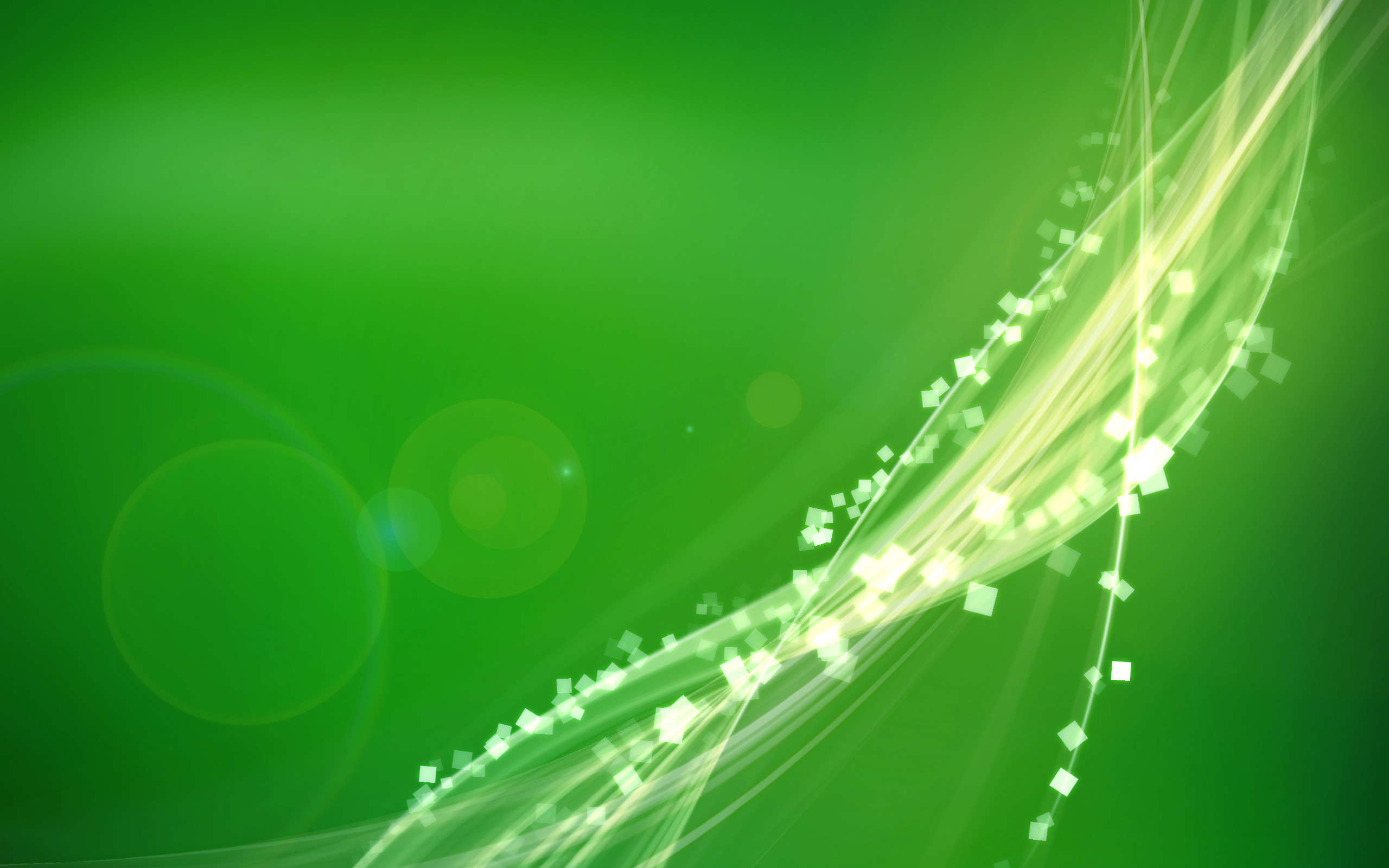 Green Light Abstract HD Wallpaper