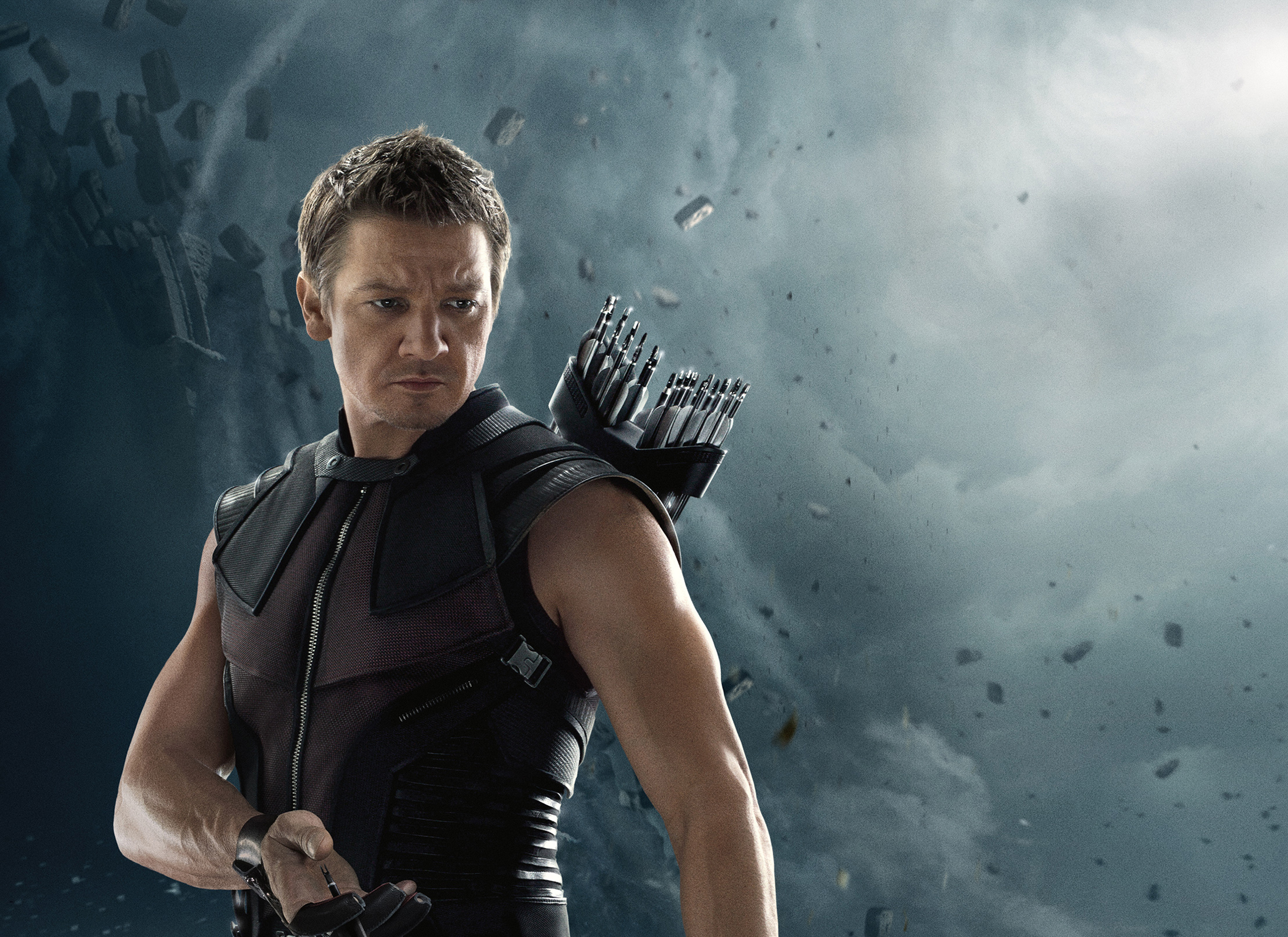 Hawkeye in Action Avengers Age of Ultron HD Wallpaper