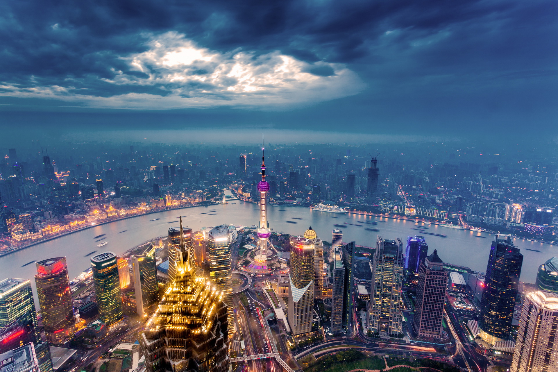 THE BUND, SHANGHAI, CHINA Full HD Wallpaper and Background Image