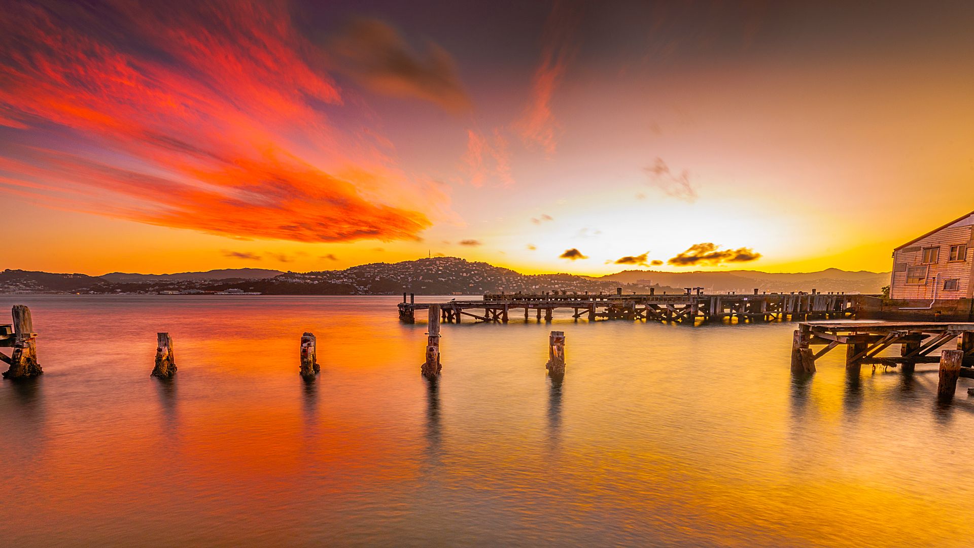 Coucher de Soleil Fond d'écran HD ArrièrePlan