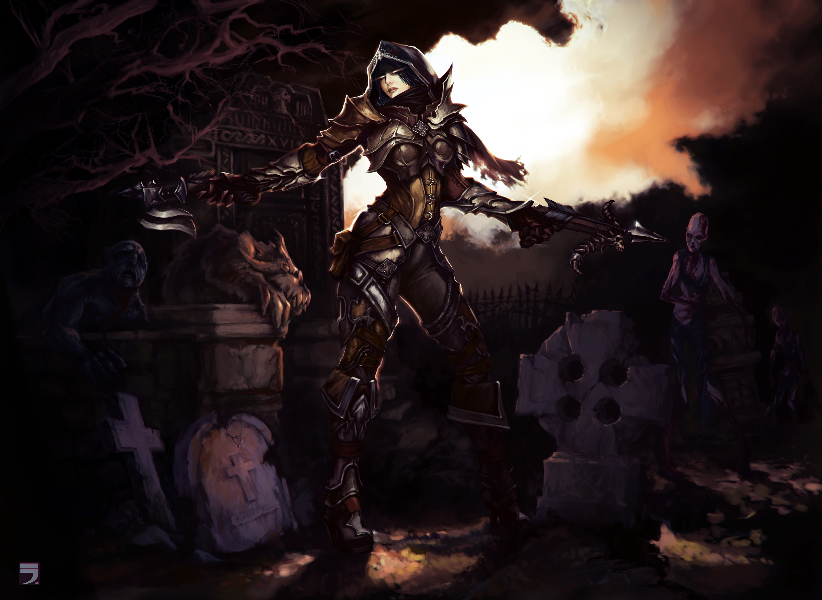 Diablo 3 Female Demon Hunter Wallpaper