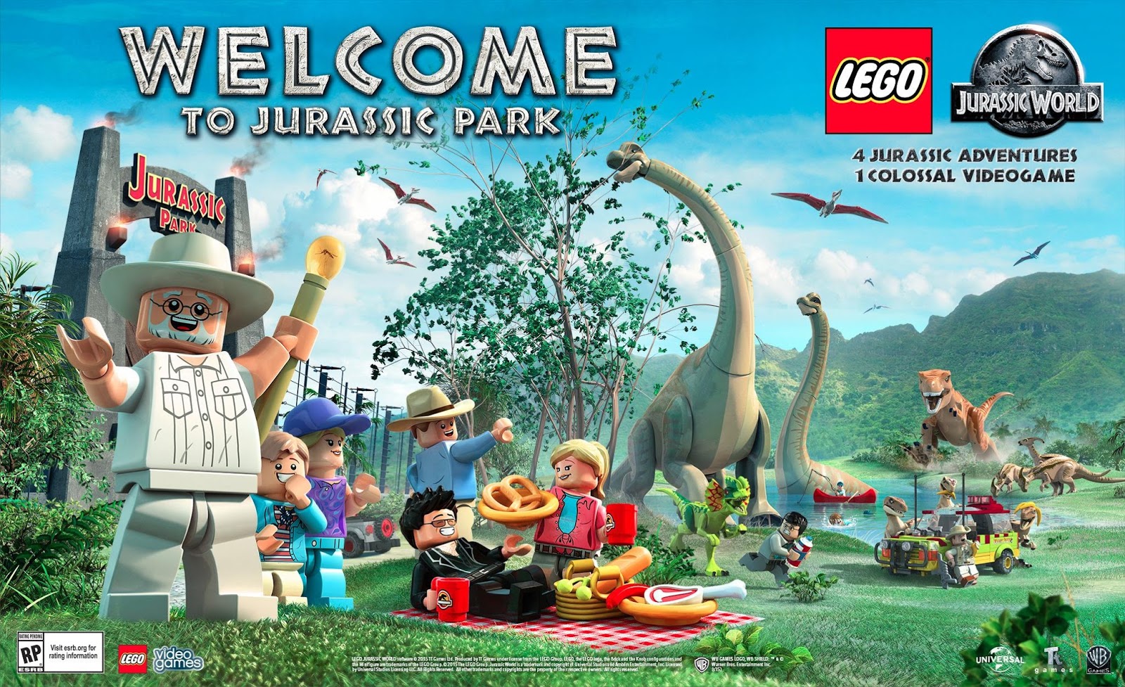 Video Game LEGO Jurassic World Lego Wallpaper