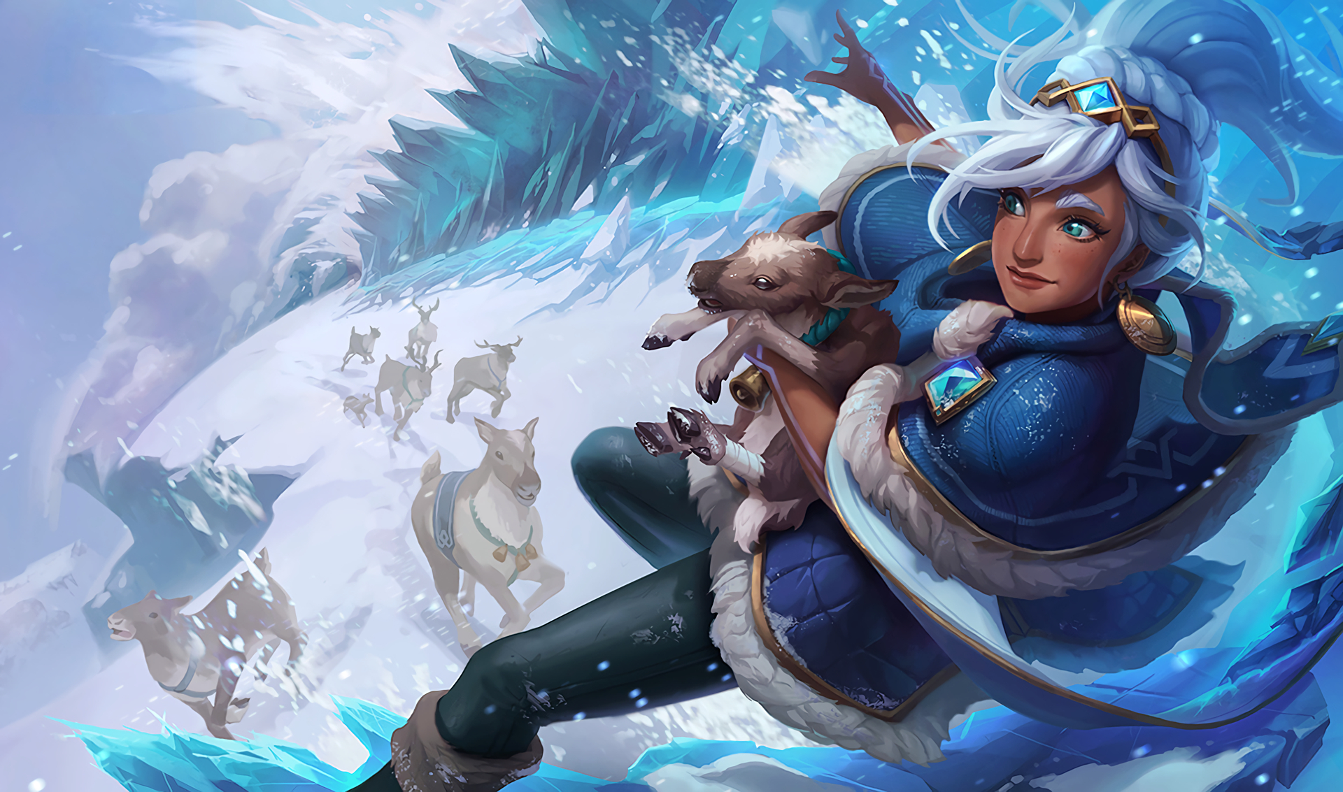Taliyah Winter Warrior – HD League of Legends Video Game Wallpaper