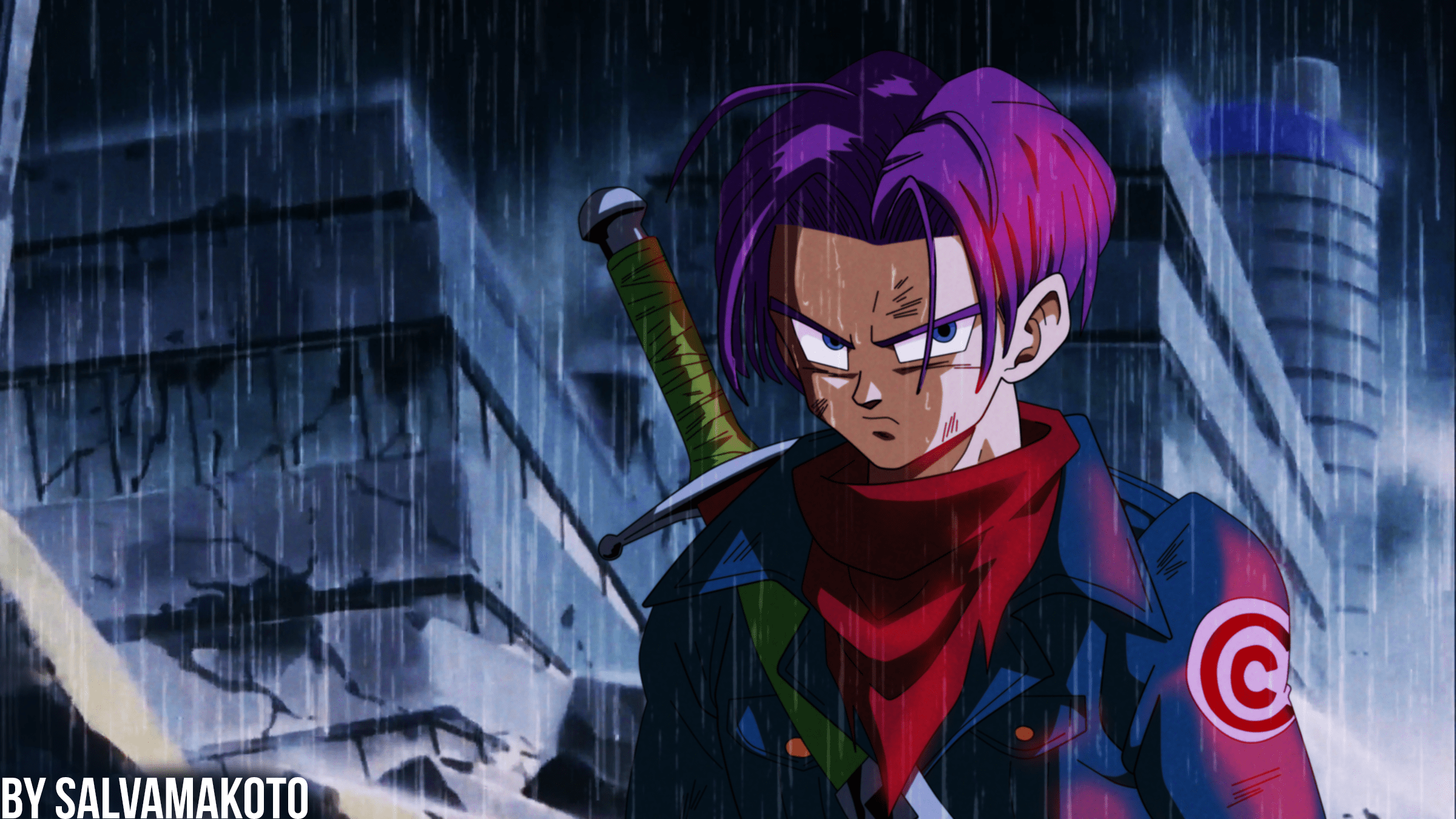 Trunks in the Storm Dragon Ball Super HD Wallpaper by Salvador Vera