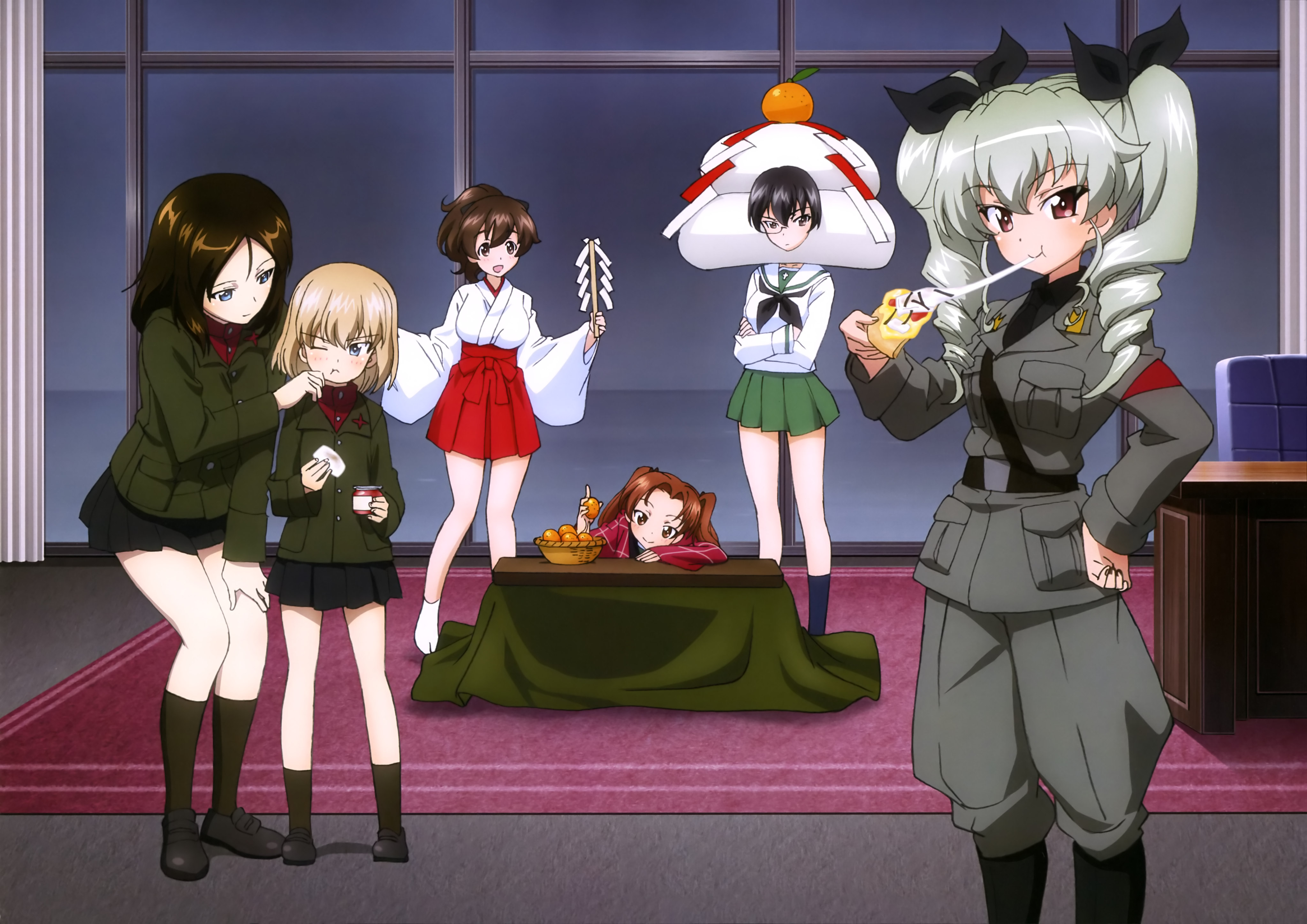 Girls und Panzer 4k Ultra HD Wallpaper Background Image