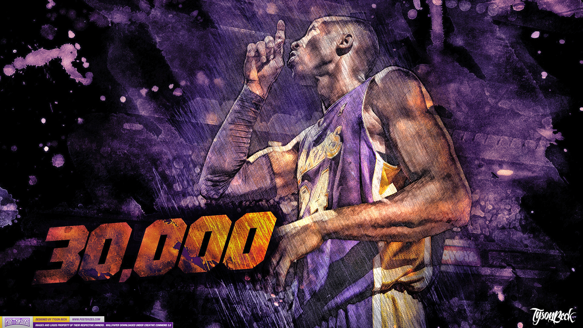 Kobe Bryant 30000 Points Milestone HD Wallpaper