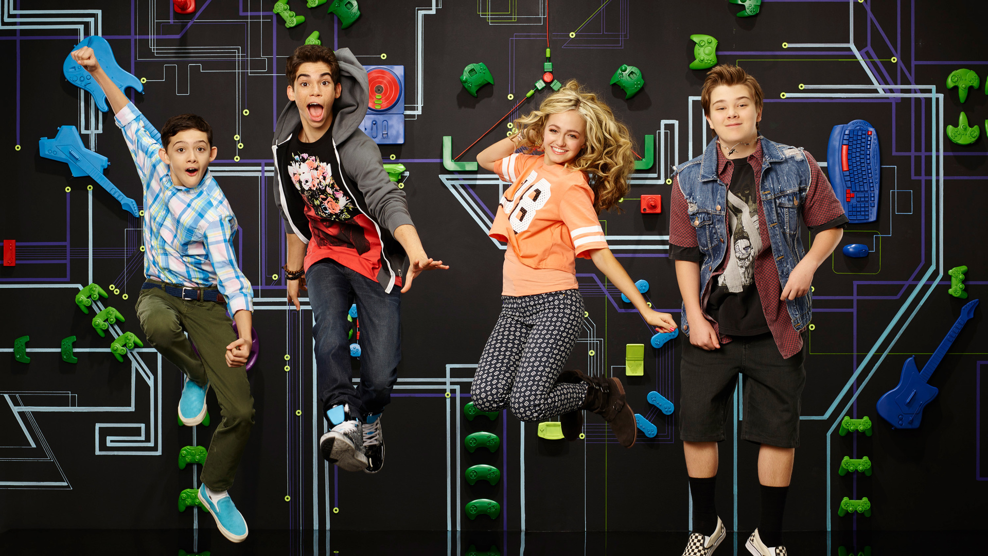 Download Cast TV Show Gamer’s Guide To Pretty Much Everything HD Wallpaper