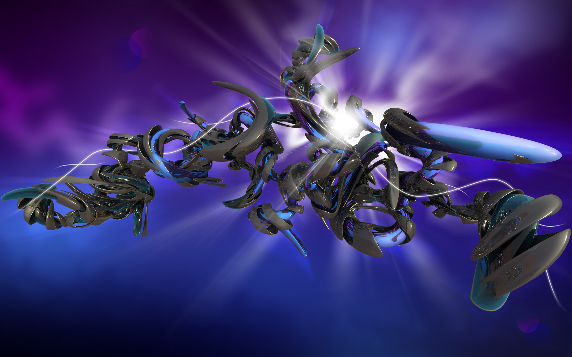 Download Weird Purple Blue Artistic Abstract HD Wallpaper