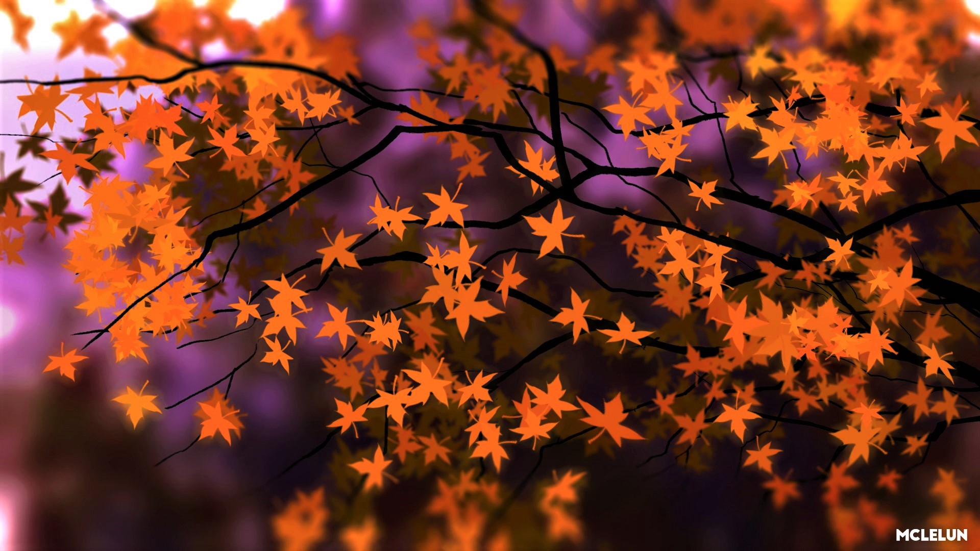 Autumn Maple Leaves HD Wallpaper Background Image 1920x1080 ID