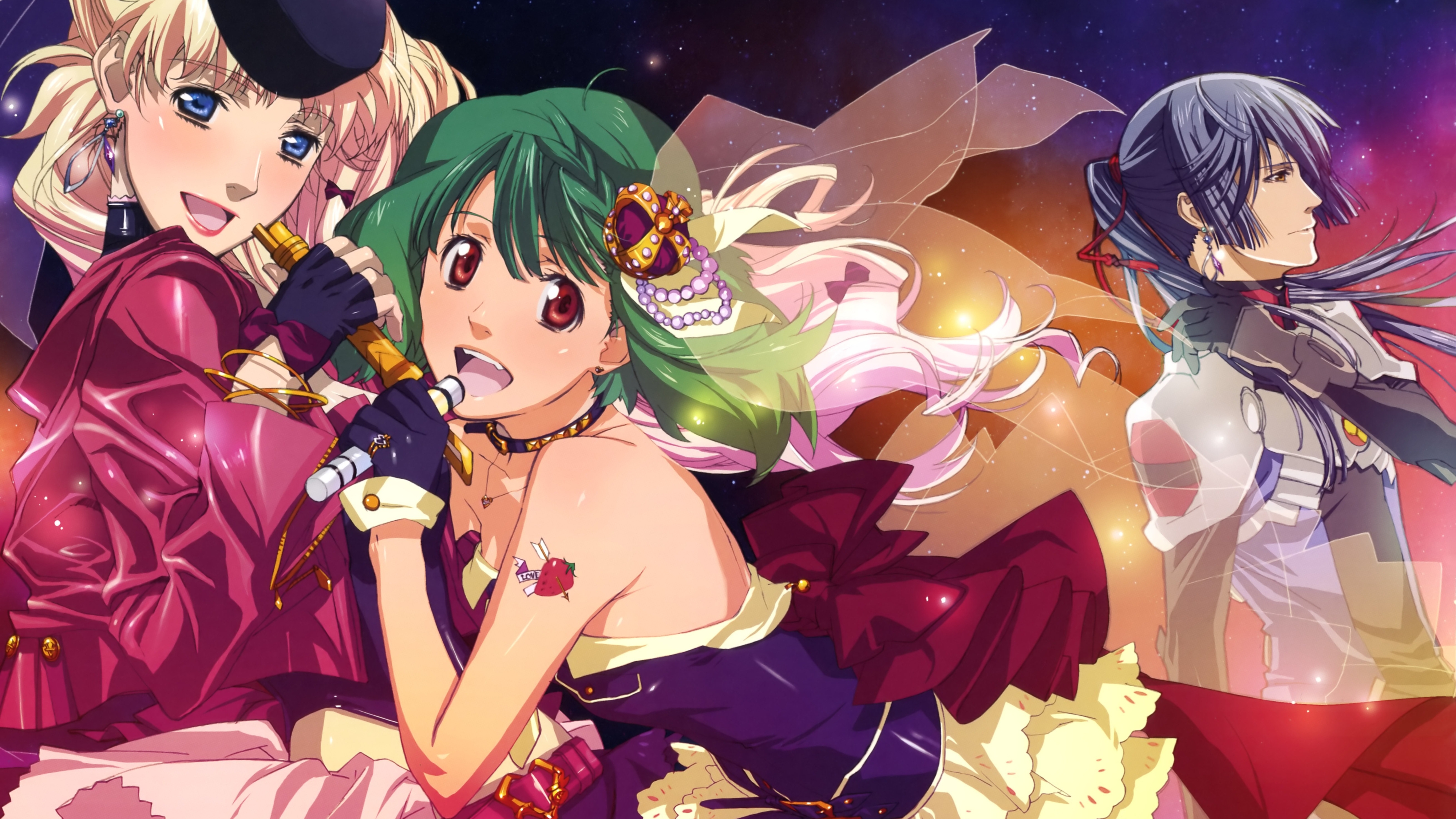 Download Sheryl Nome Alto Saotome Ranka Lee Anime Macross Frontier 4k