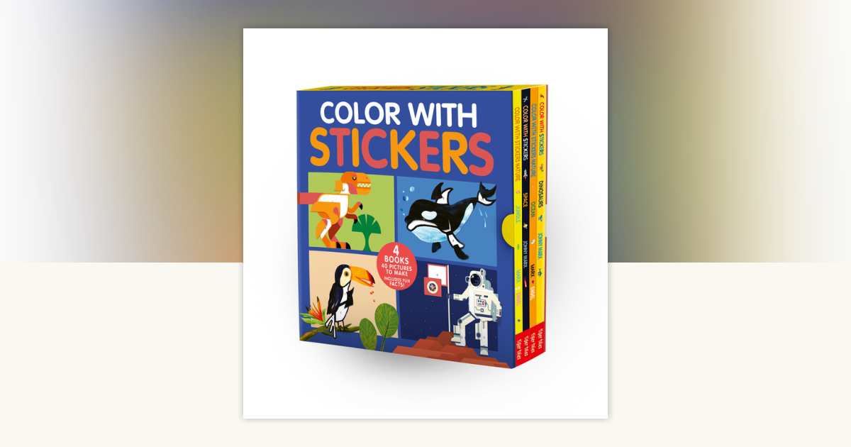 Color with Stickers 4Book Boxed Set by Jonny Marx 9781664340978