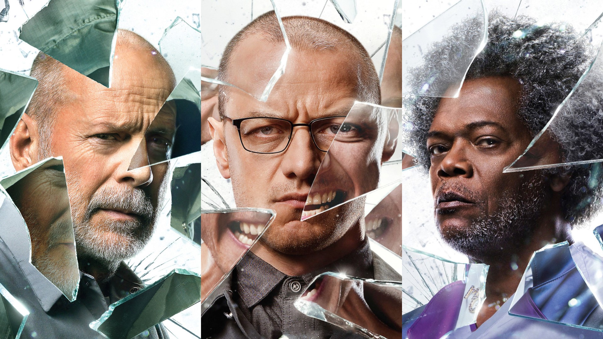 Download Samuel L. Jackson Bruce Willis James McAvoy Glass (Movie