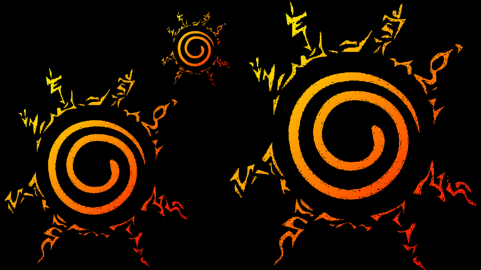 Download Orange (Color) Eight Trigrams Sealing Style Anime Naruto HD