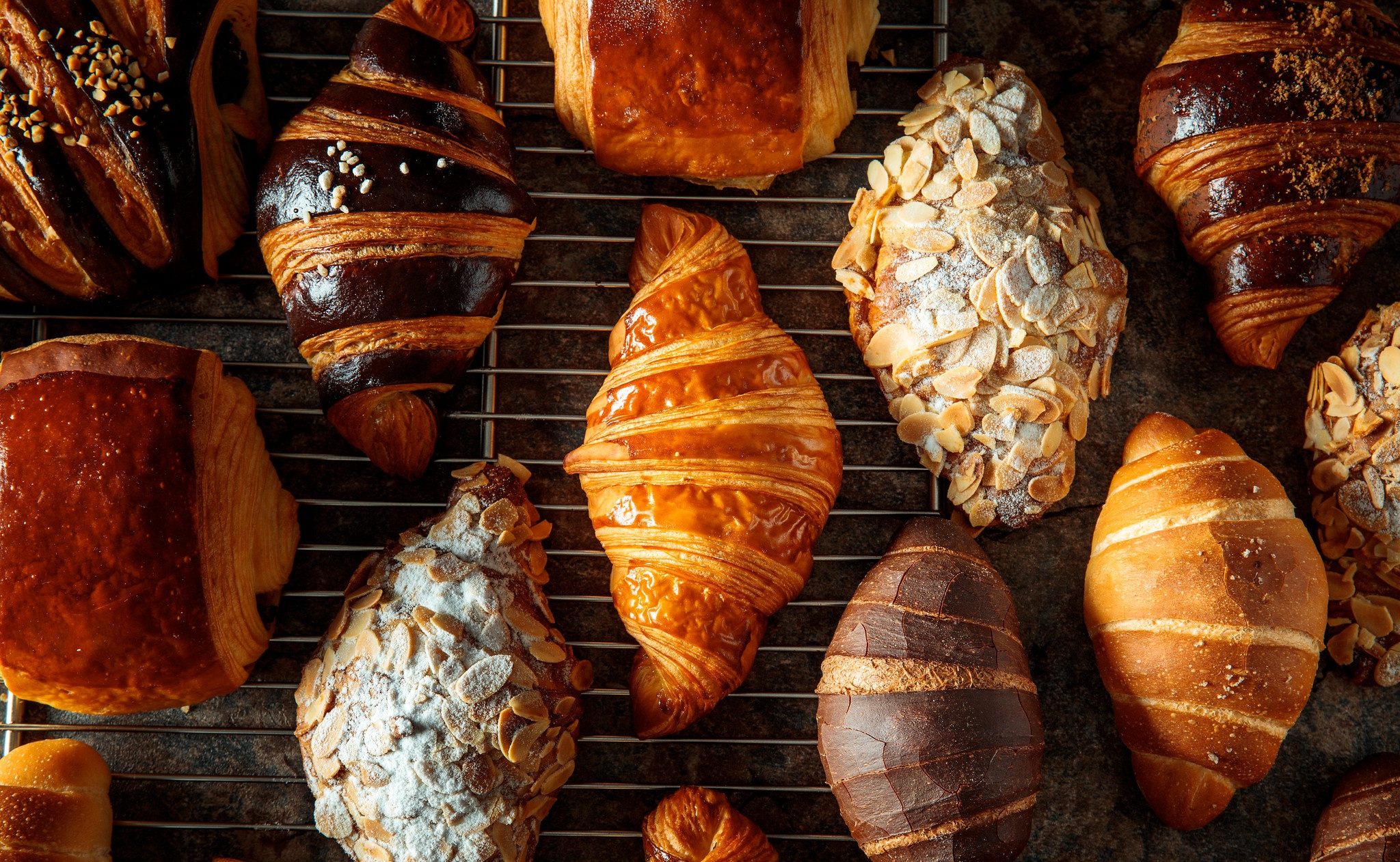Delicious Croissant Feast Hd Food Wallpaper For Pastry Lovers