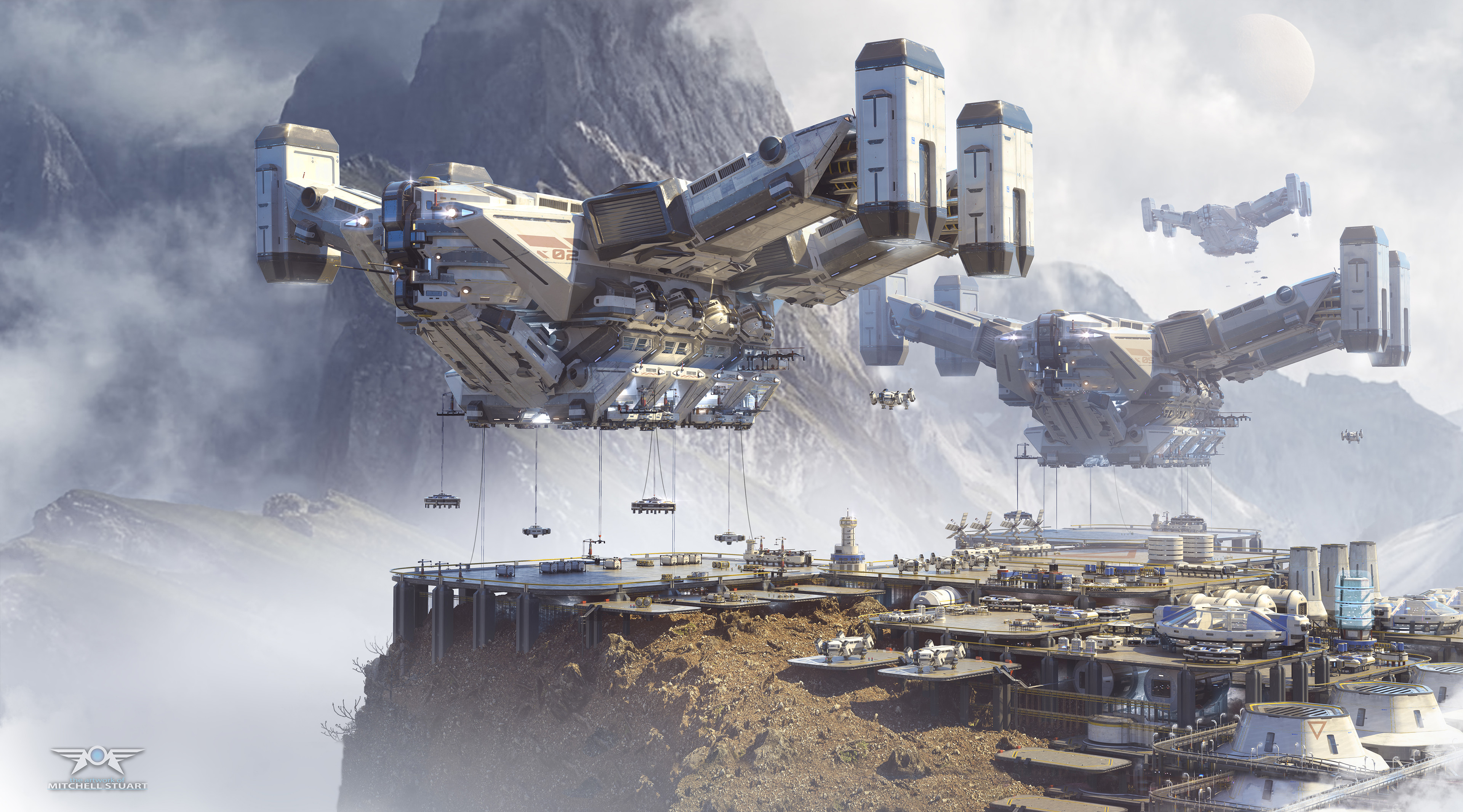Download Sci Fi Futuristic HD Wallpaper by Mitchell Stuart