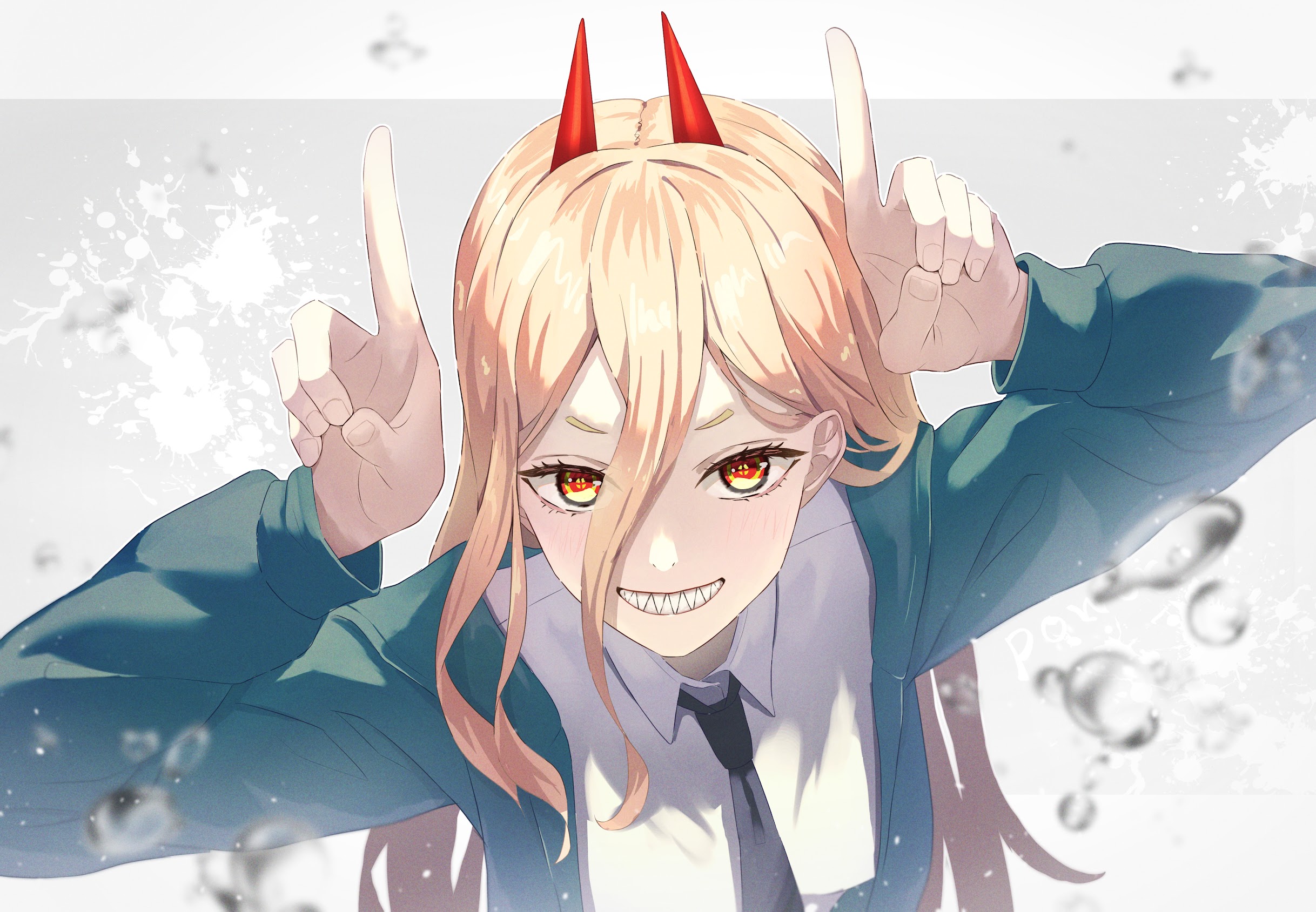 Power from Chainsaw Man Stunning HD Anime Wallpaper by ょょん。