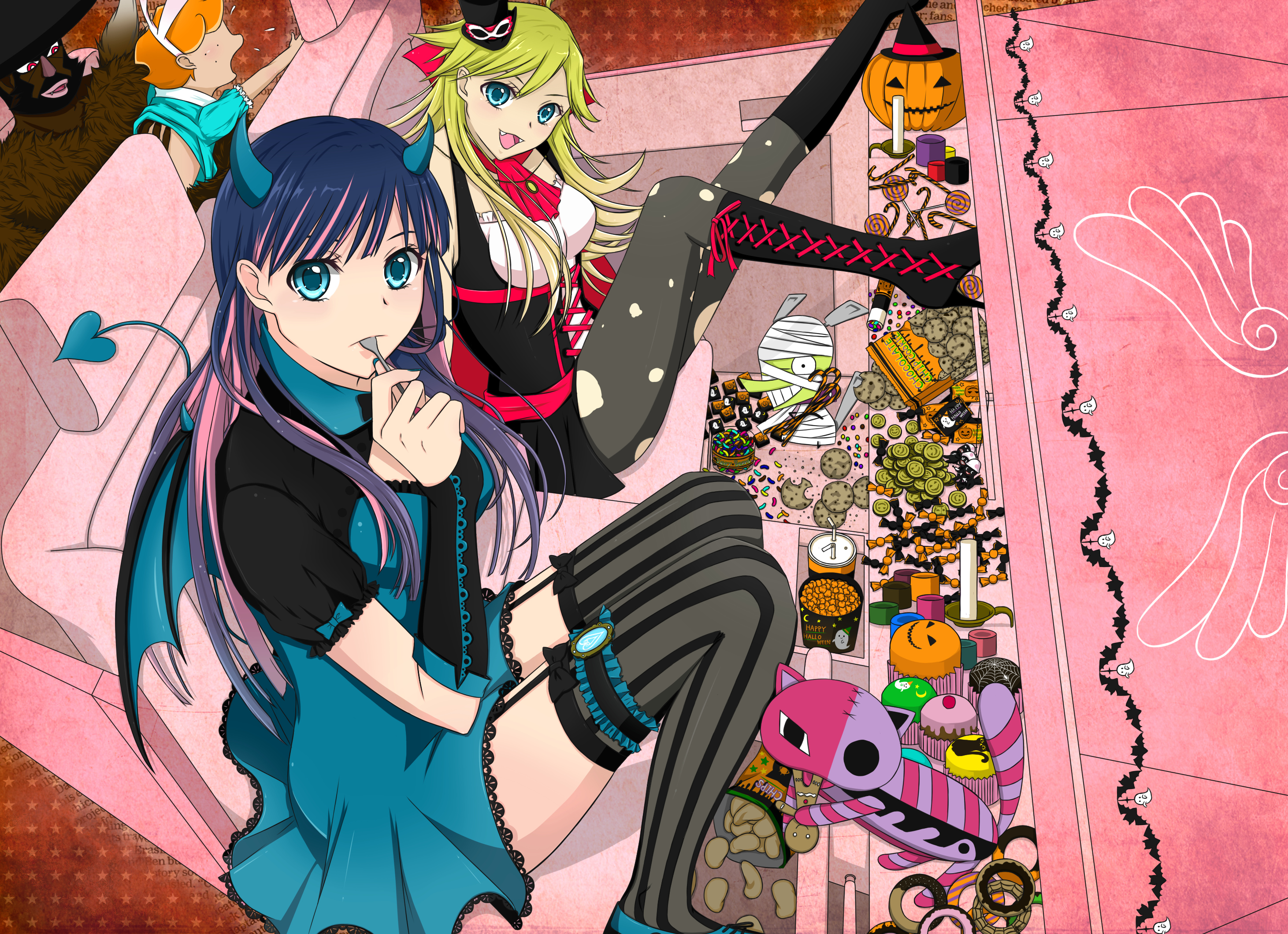 Panty & Stocking with Garterbelt HD Wallpaper Background Image