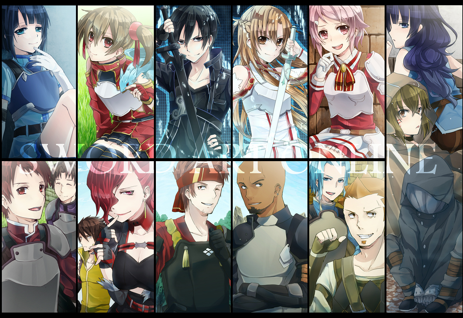 An Epic Sword Art Online Cast HD Wallpaper by けーた．