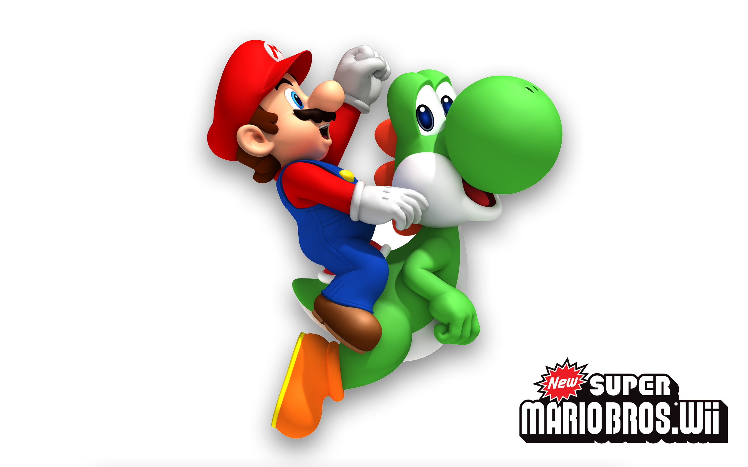 Download Video Game New Super Mario Bros. Wii Mario Yoshi Nintendo HD