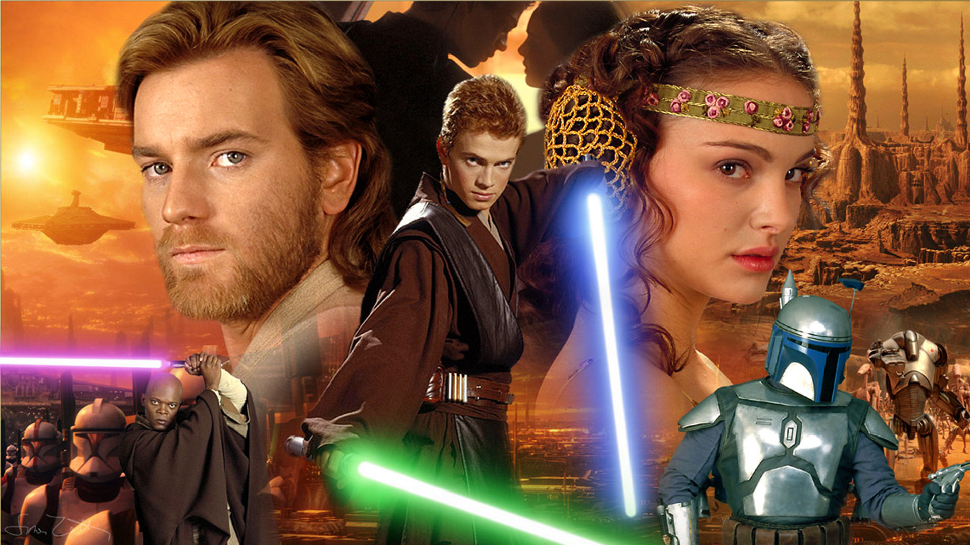 Star Wars Episode II Attack Of The Clones HD Wallpaper Background