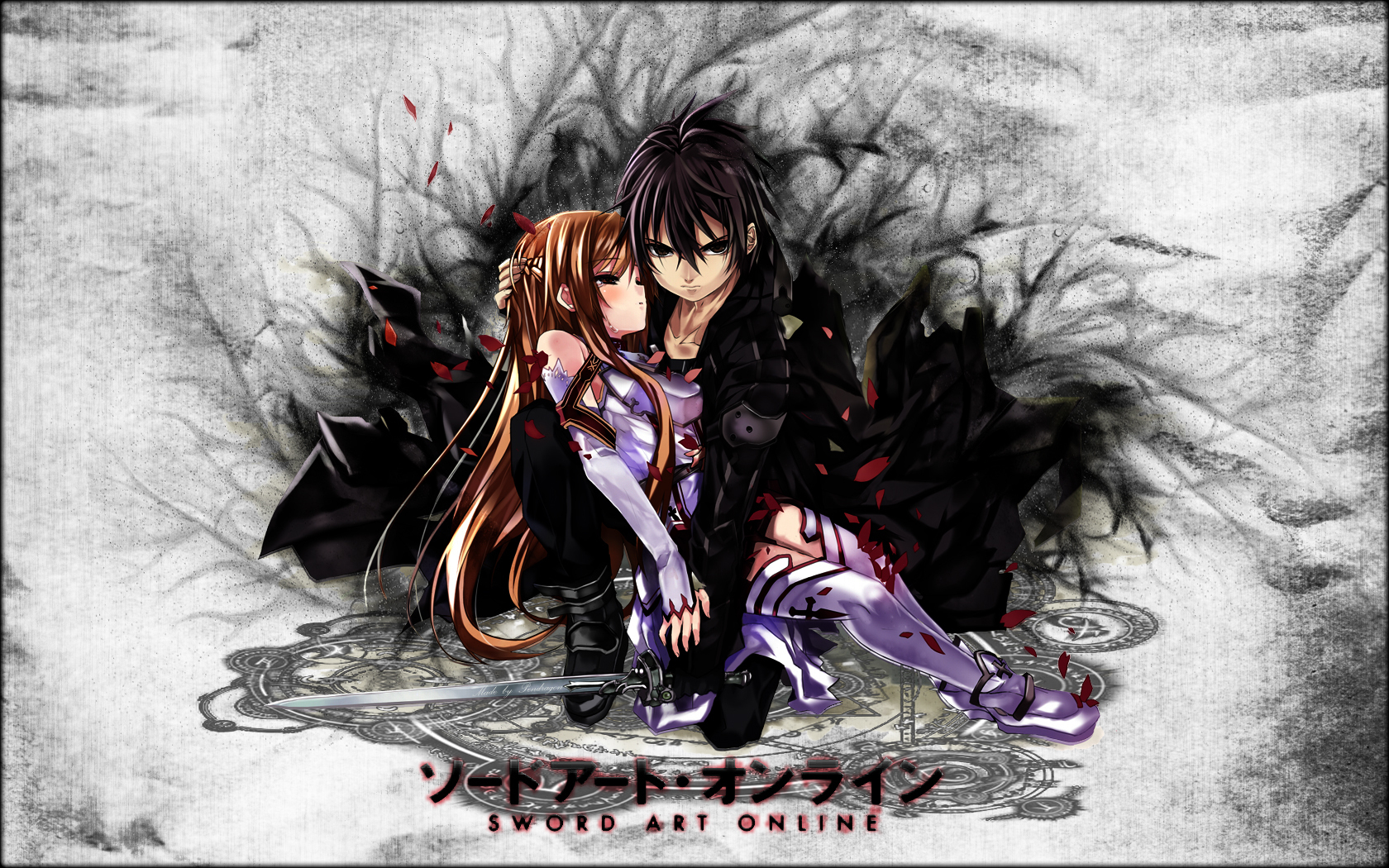 HD Wallpaper Asuna Yuuki and Kirito from Sword Art Online