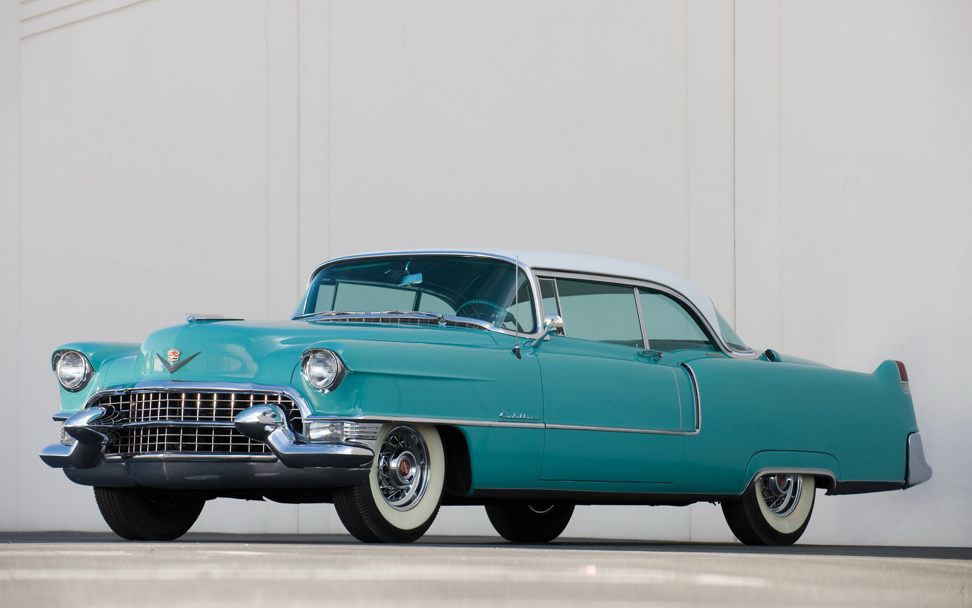 Download Vehicle 1955 Cadillac Sixty Two HD Wallpaper
