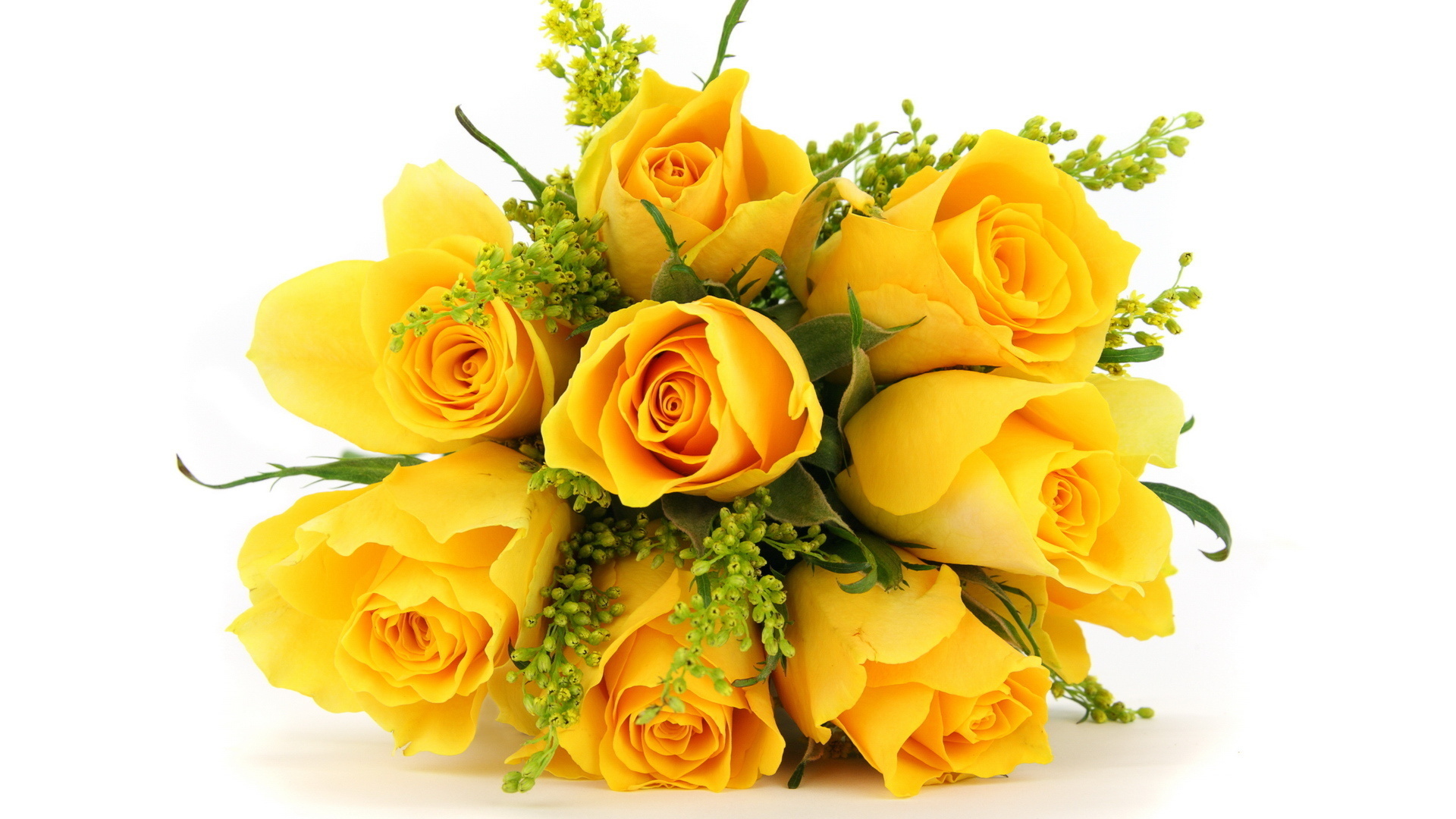 Yellow Rose Bouquet HD Wallpaper
