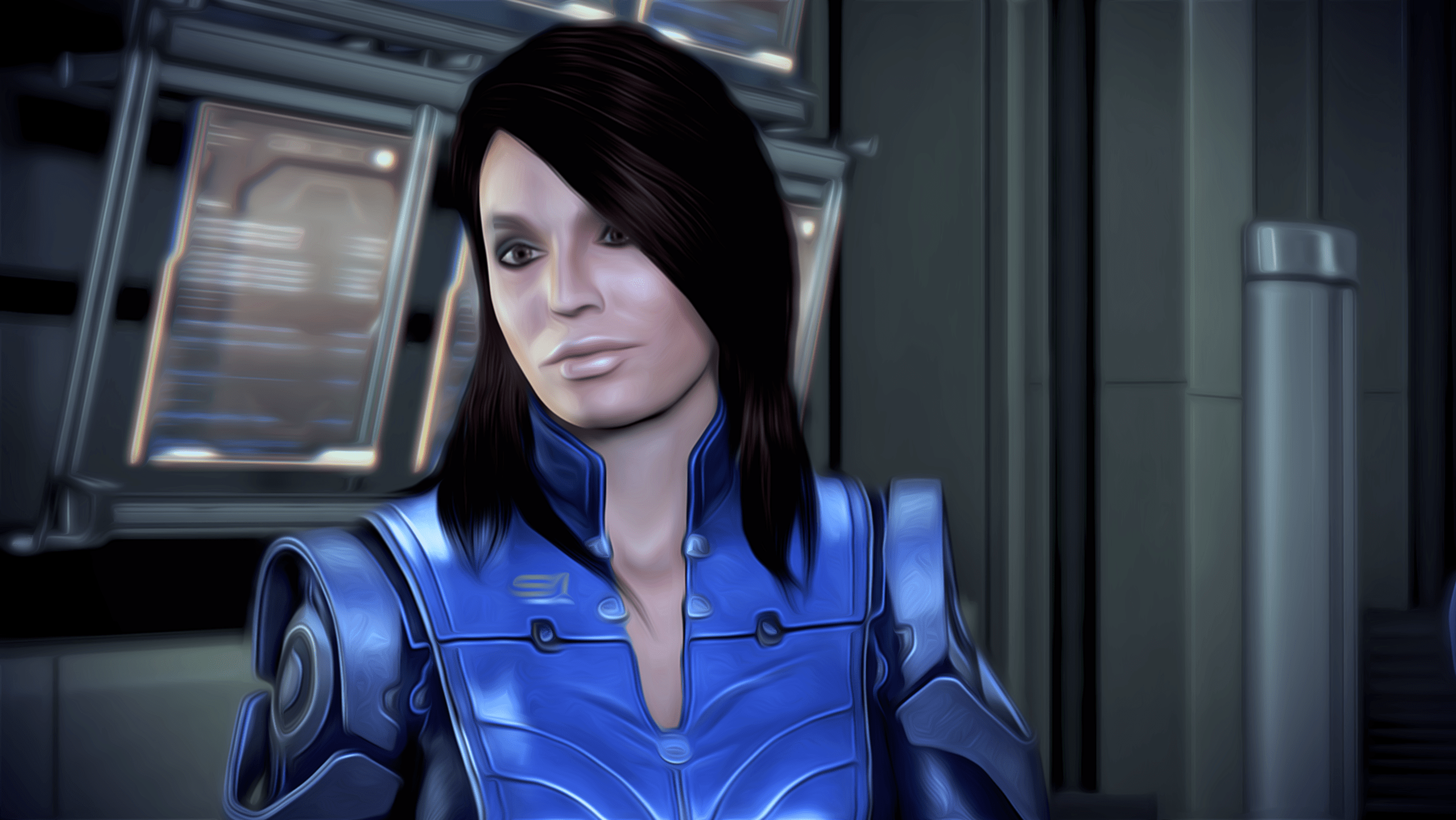 Download Ashley Williams Video Game Mass Effect 3 HD Wallpaper by Liku