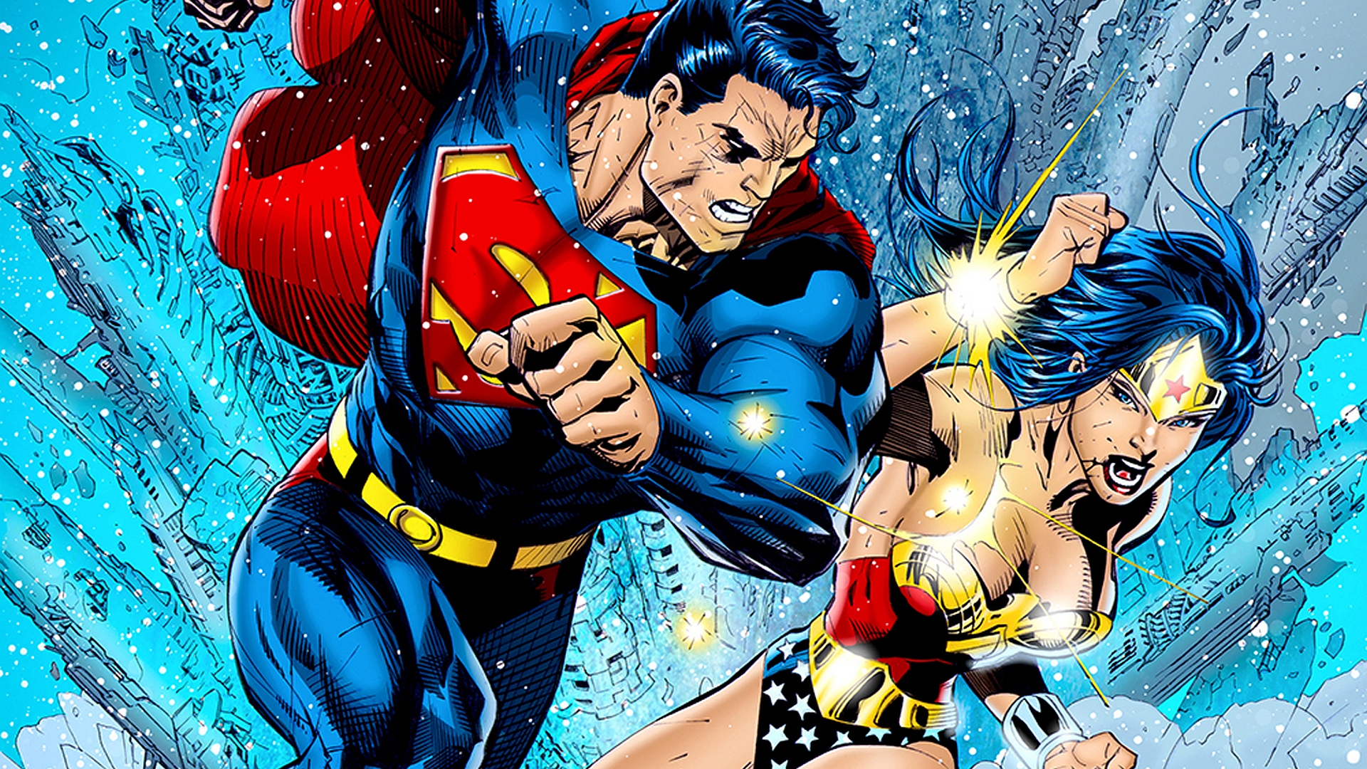 Superman And Wonder Woman Wallpaper Movie Wallpaper