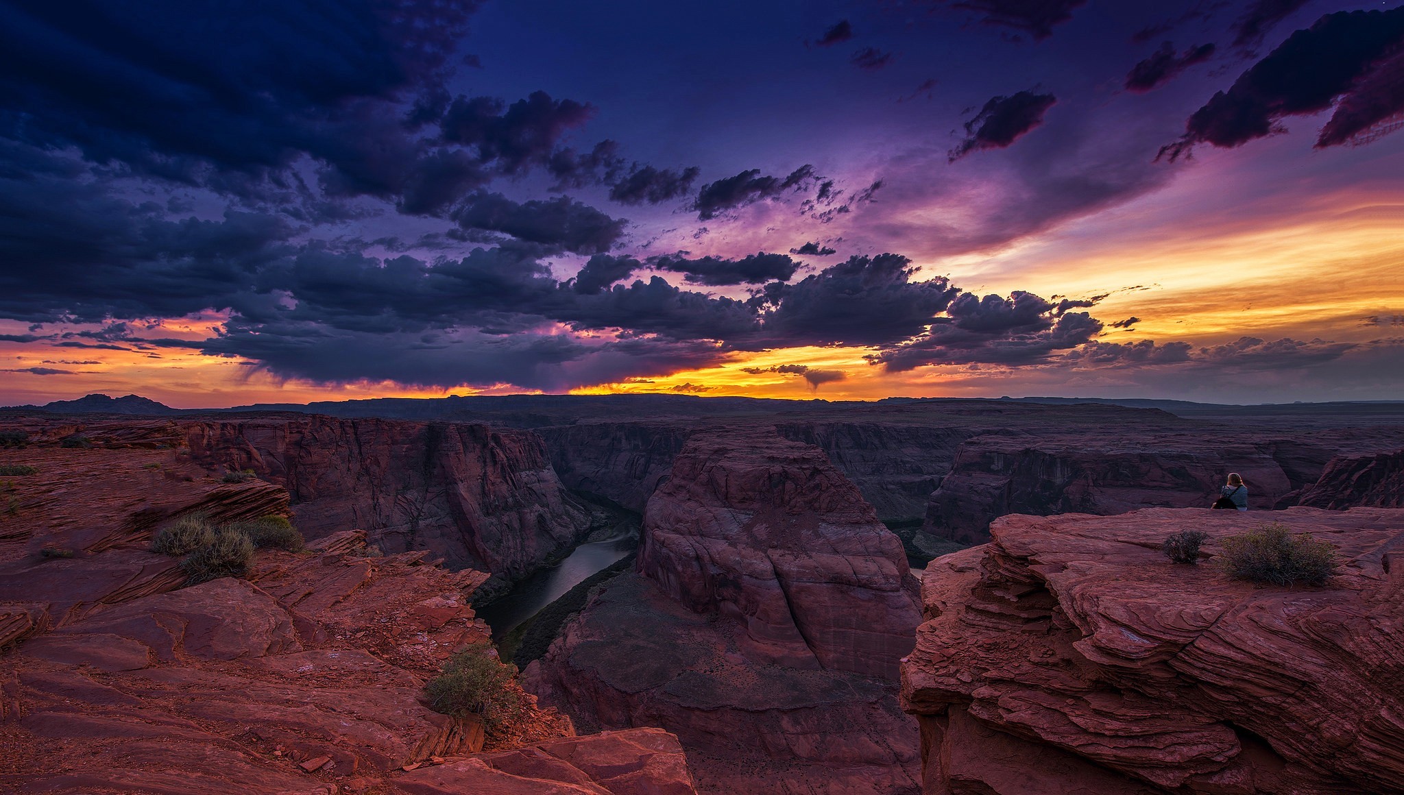 Download Arizona Secluded Sunset Evening Canyon Nature Grand Canyon HD