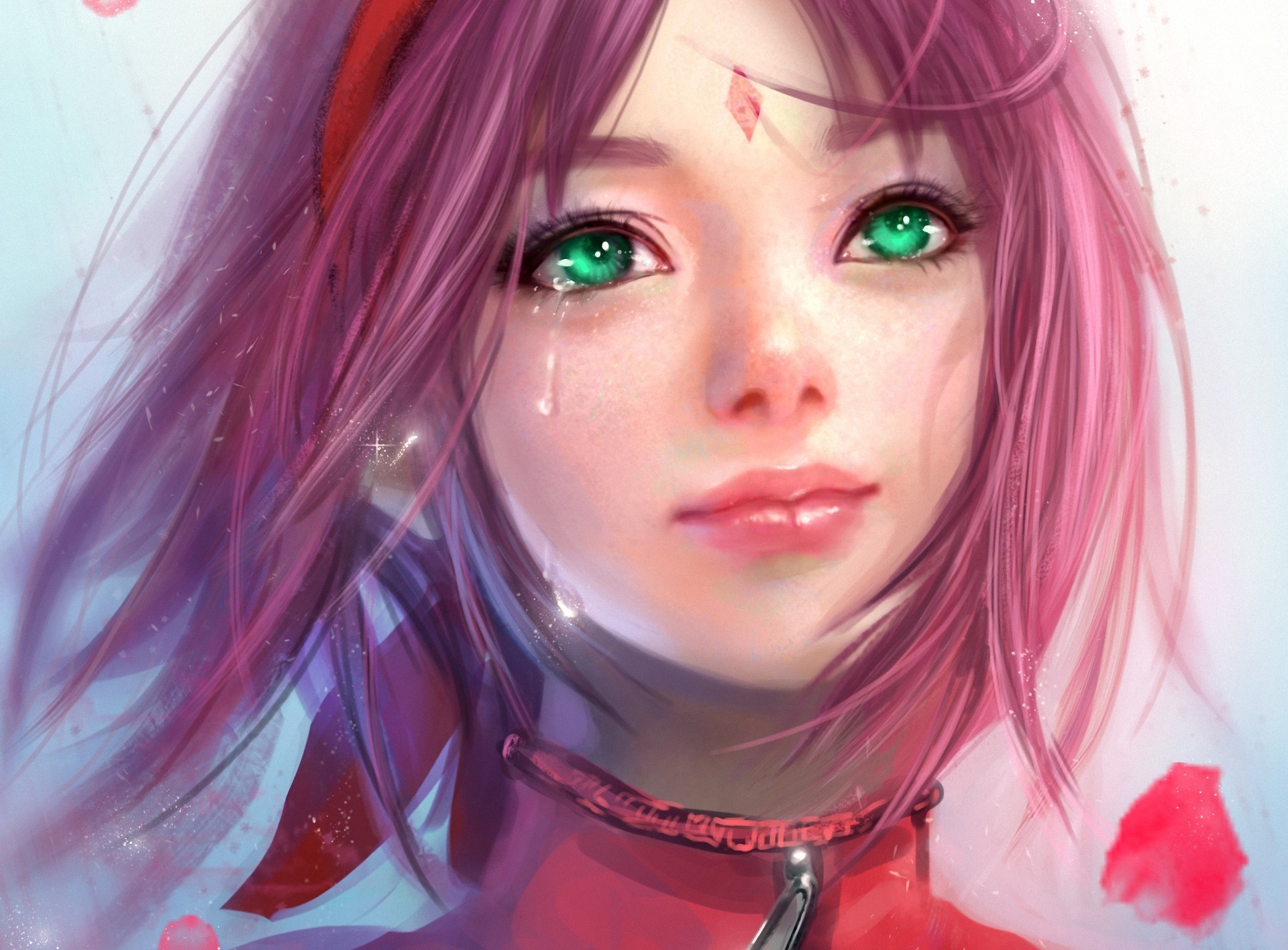 Sakura Haruno Tears HD Anime Wallpaper by RikaMello