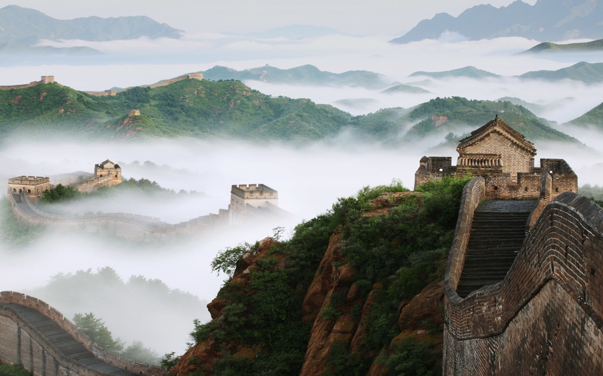 Great Wall of China Full HD Wallpaper and Background Image 1920x1200