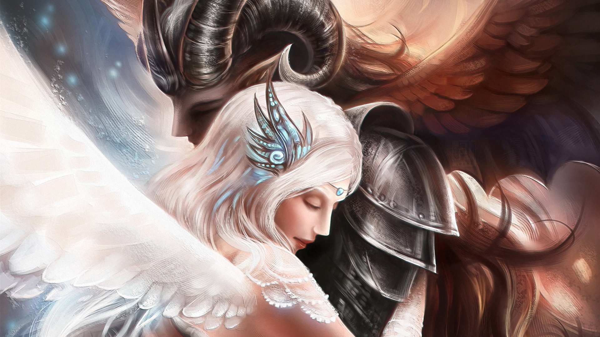 Half Angel Half Demon Wallpaper