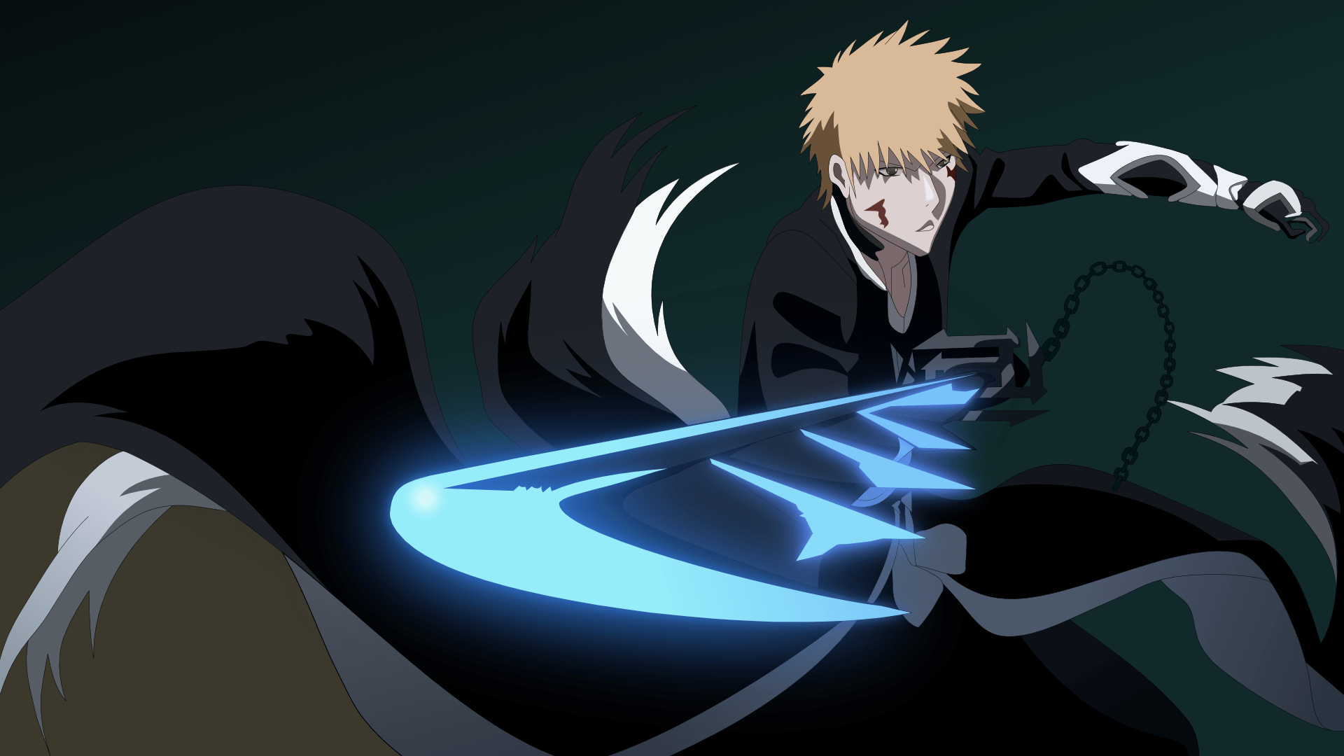 Ichigo Kurosaki HD Wallpaper Orange Hair & Katana in Action