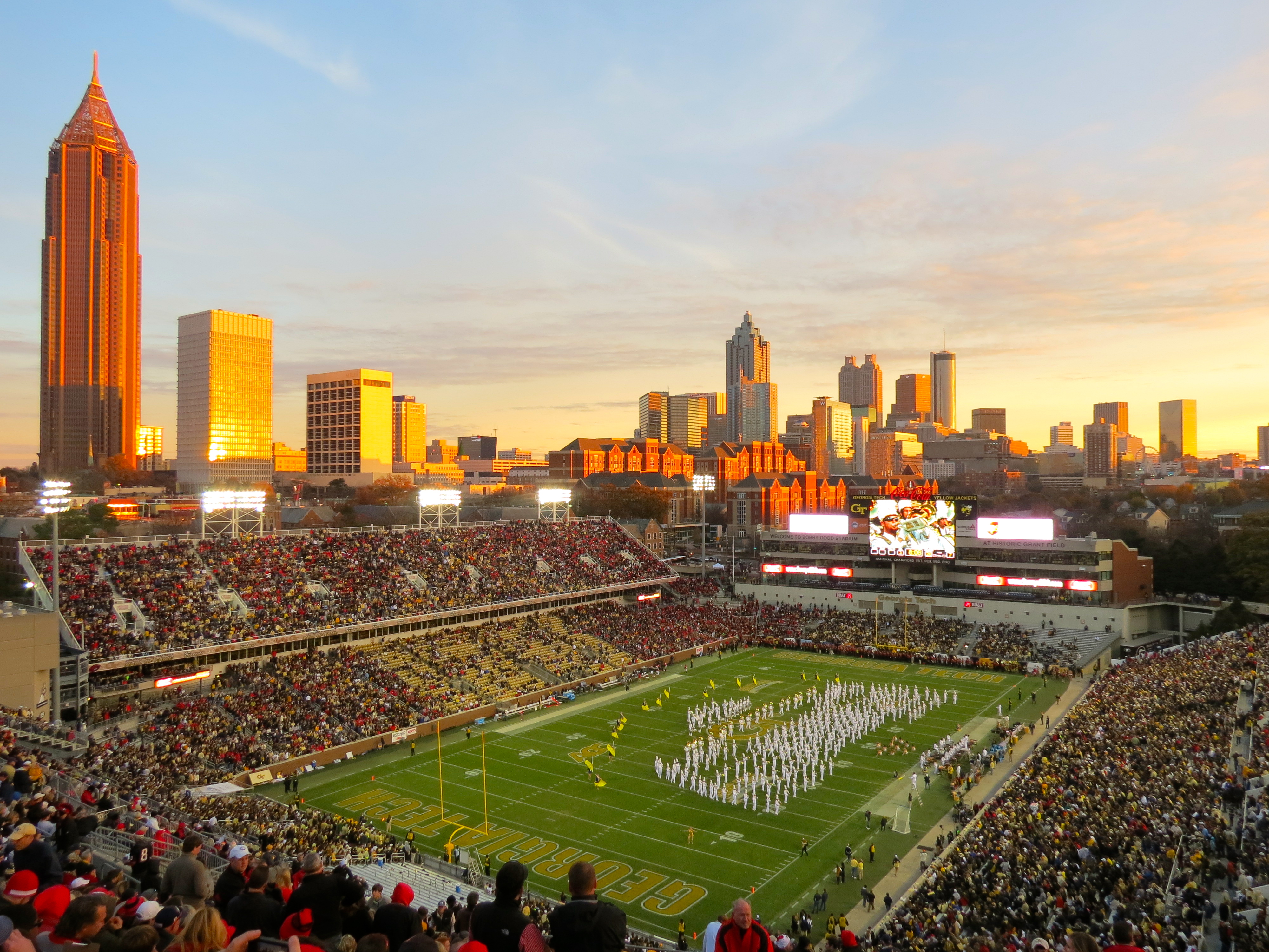 Institute of Technology Bobby Dodd Stadium 4k