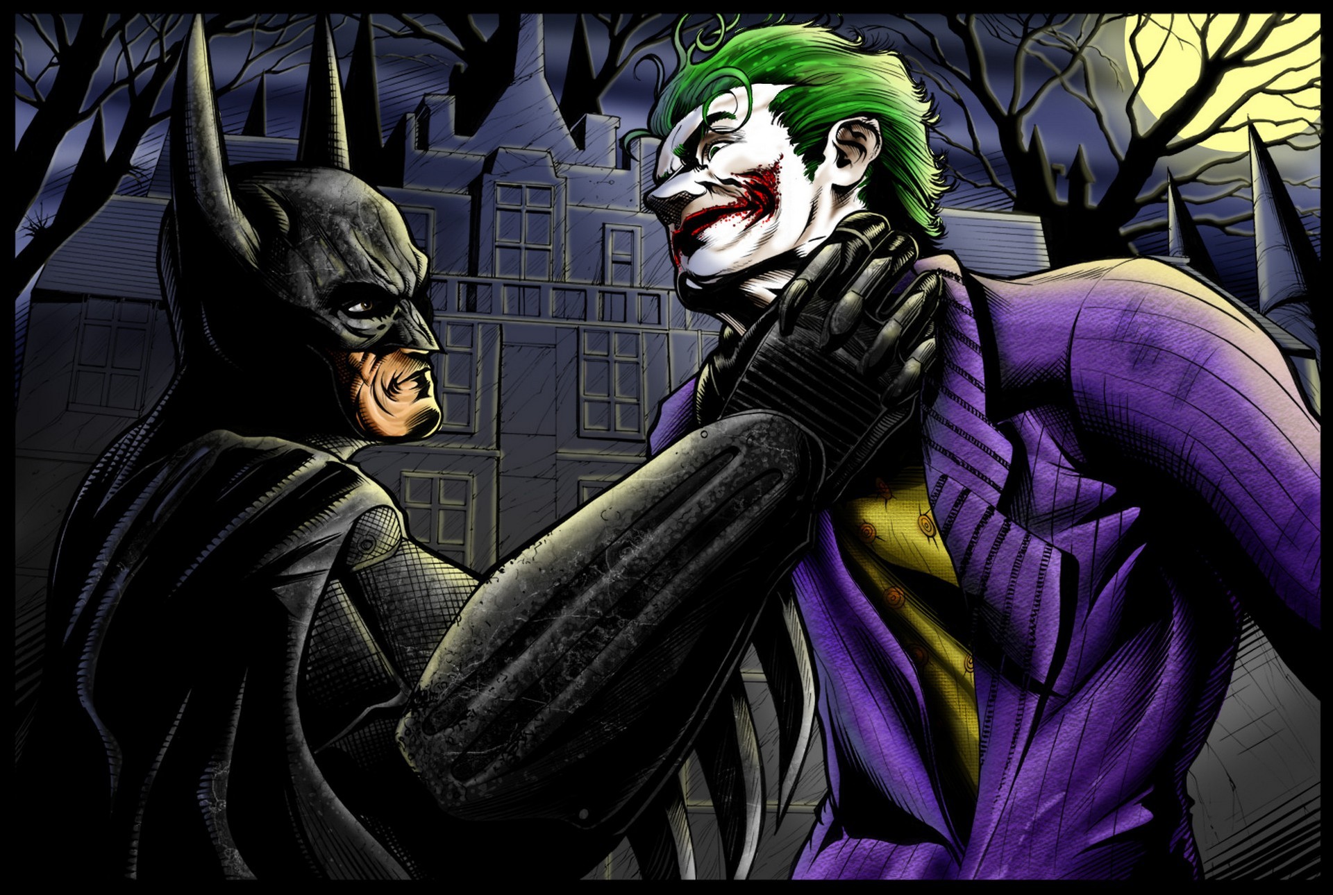 Download Joker Batman Arkham Asylum Comic Batman HD Wallpaper by KYLE