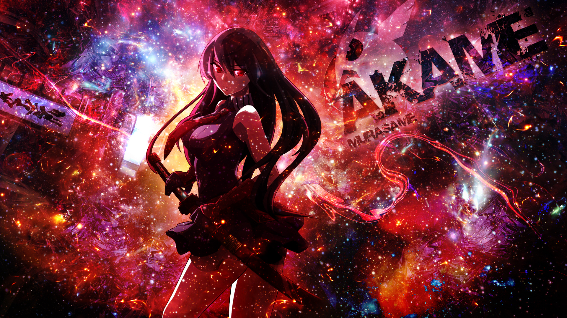 Akame Ga Kill! HD Wallpaper Akame's Cosmic Battle by DinocoZero