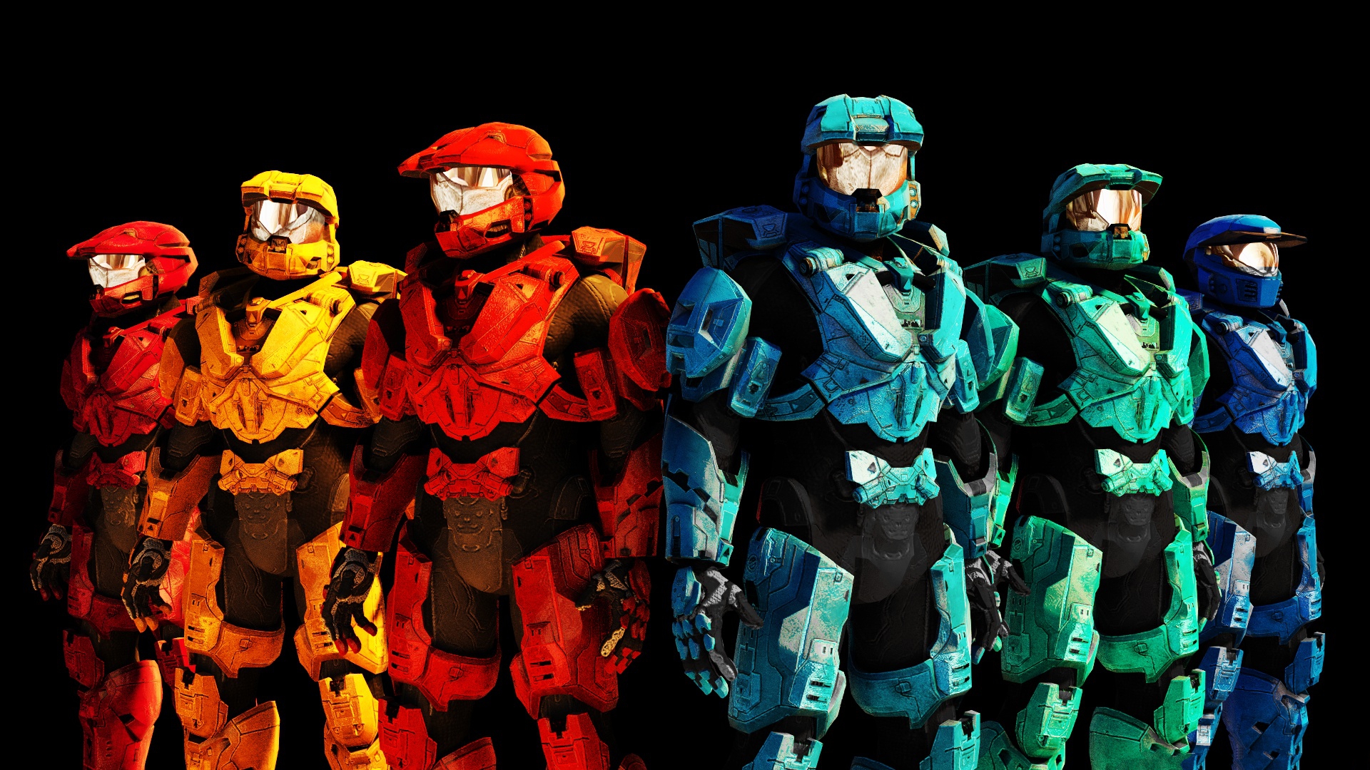 Red vs. Blue HD Wallpaper Background Image 1920x1080 ID711573
