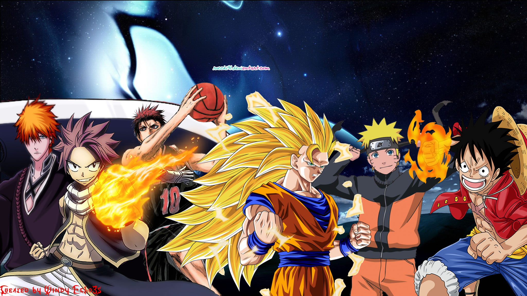 Epic Anime Crossover HD Wallpaper