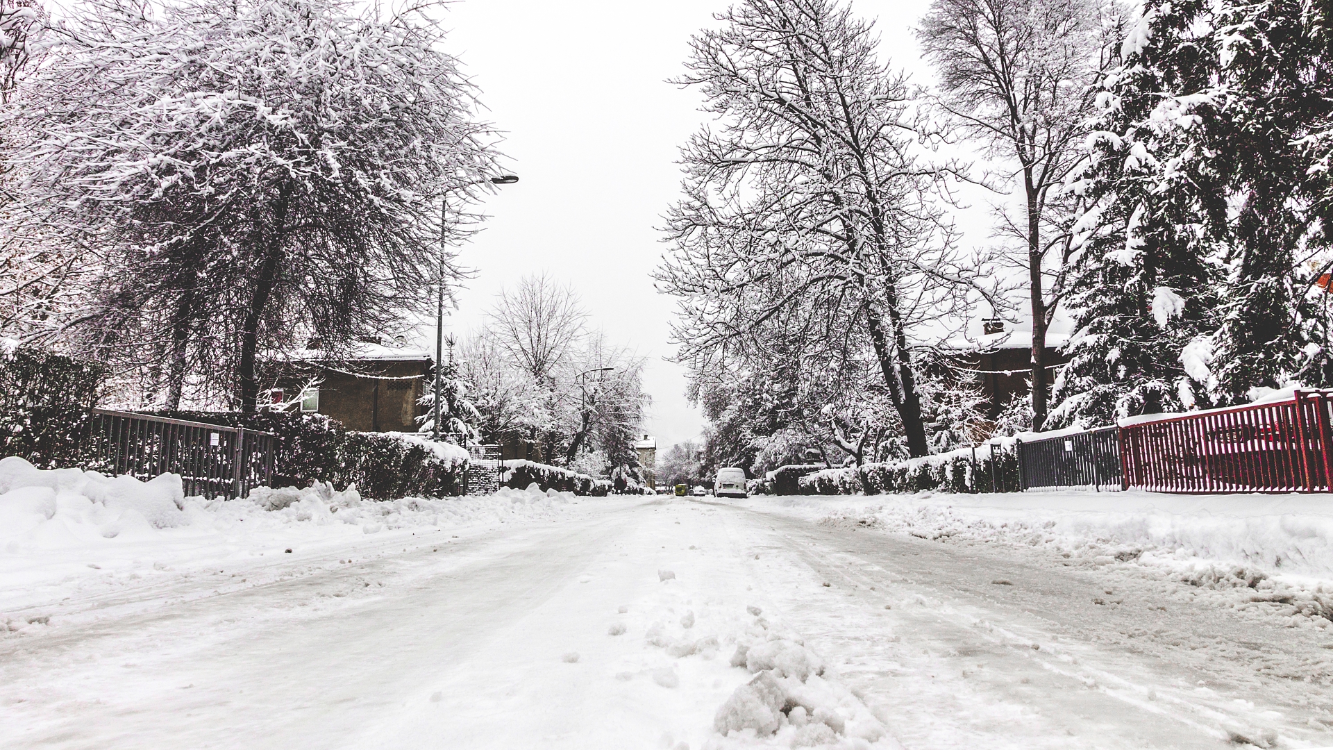 Download Bosnia Snow White Street Photography Winter HD Wallpaper by