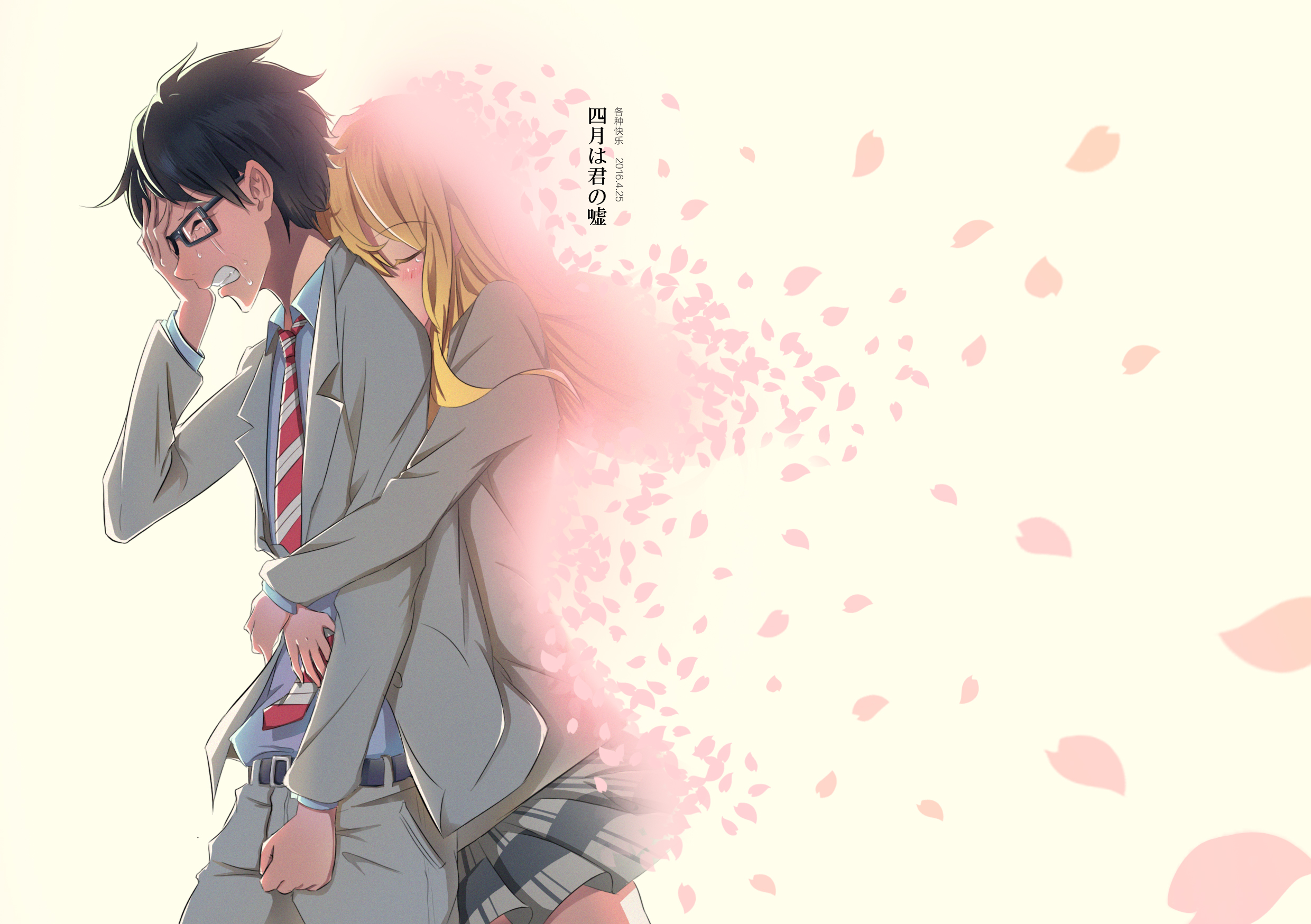 Your Lie in April HD Wallpaper Kaori & Kousei