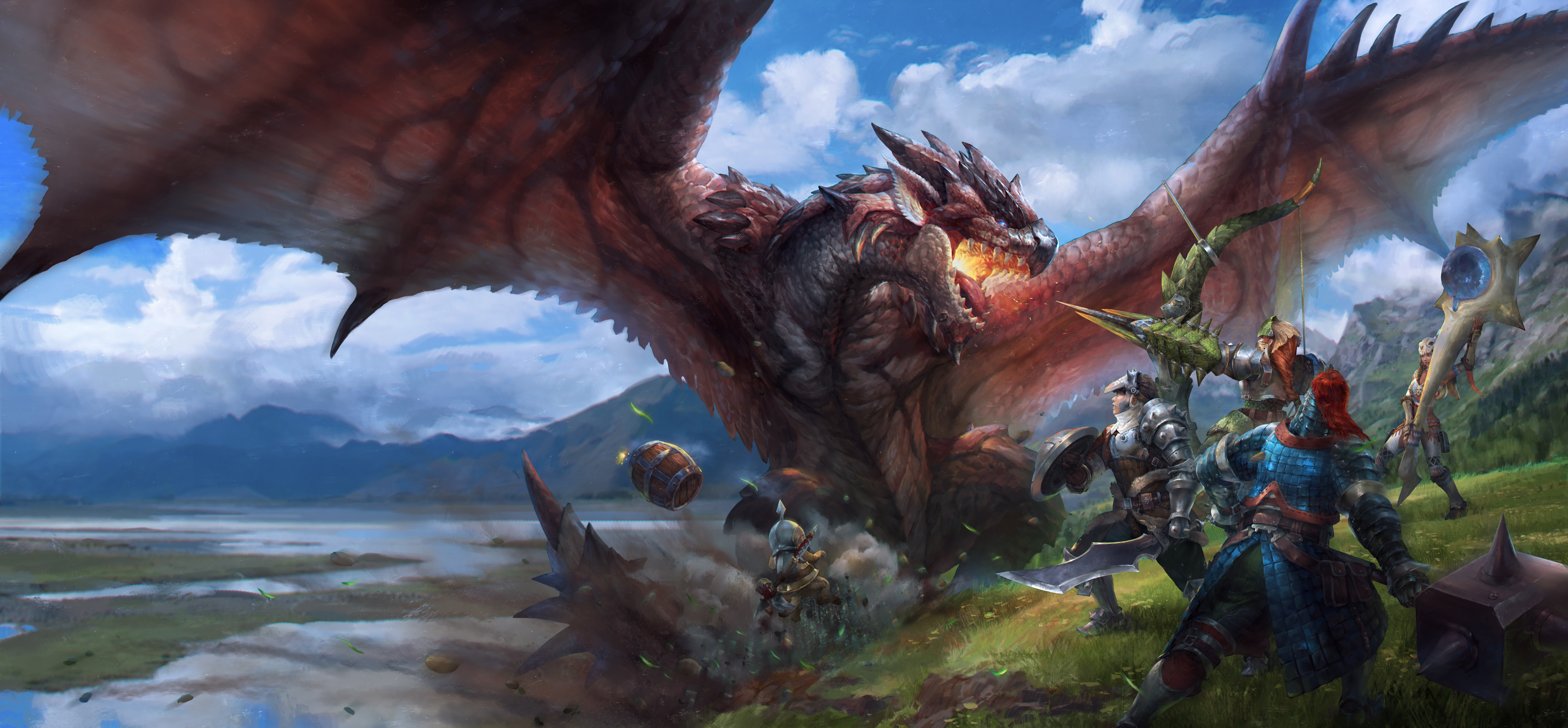 Monster Hunter 8k Ultra HD Wallpaper Background Image
